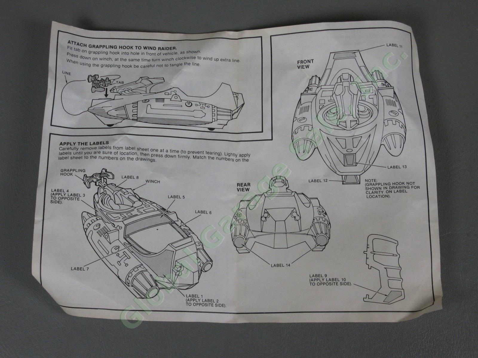 MOTU He-Man Wind Raider Assault Lander Vehicle w/Original Box + Instructions NR! 9