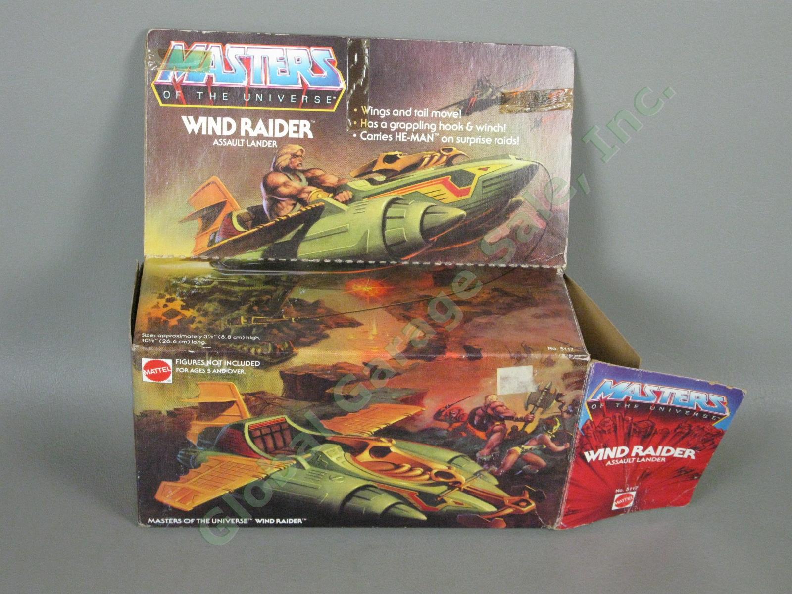 MOTU He-Man Wind Raider Assault Lander Vehicle w/Original Box + Instructions NR! 10