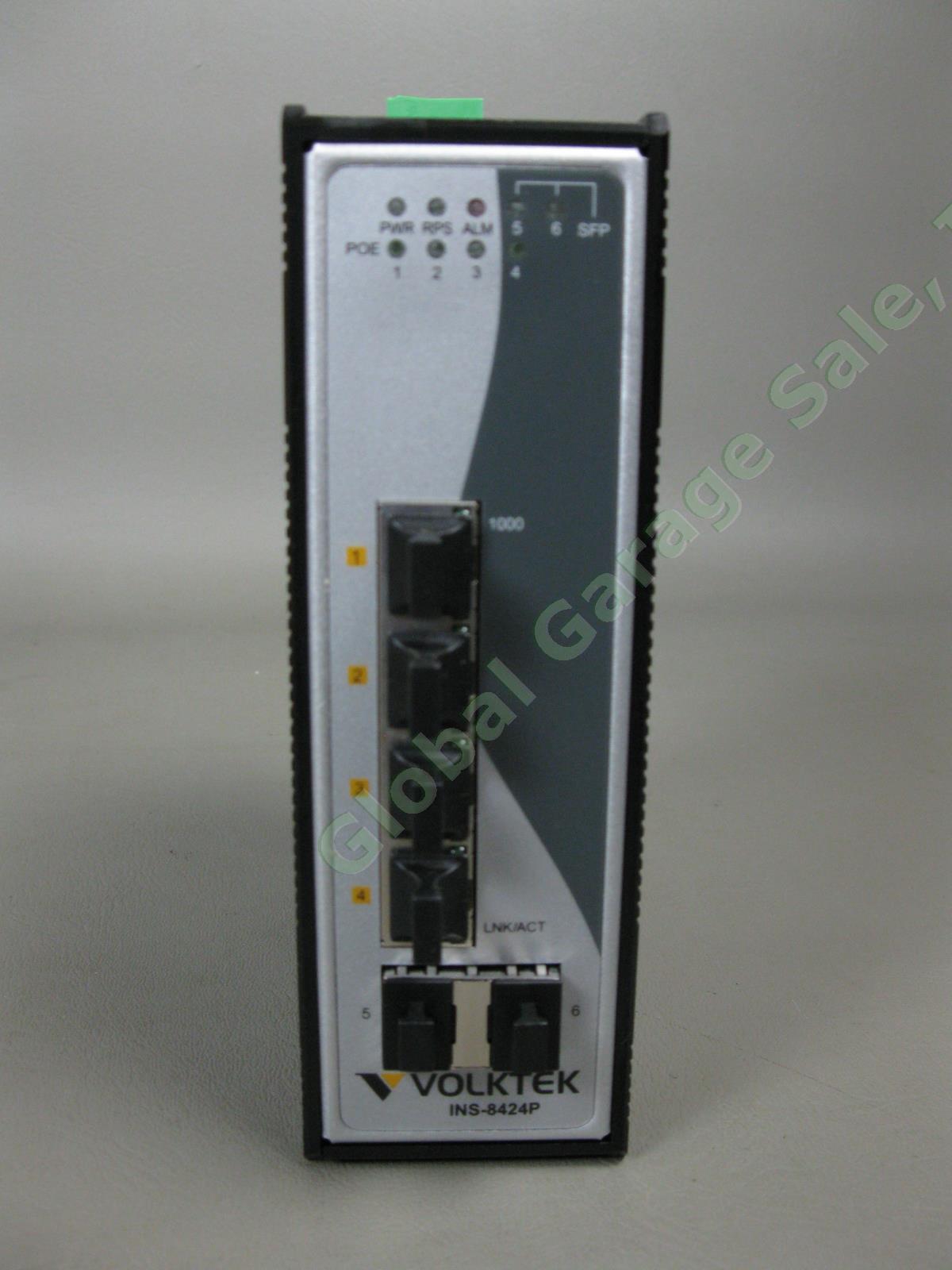 NEW INS-8424PW 4 Port Industrial PoE Managed Gigabit 10/100/1000 Din Rail Switch 1