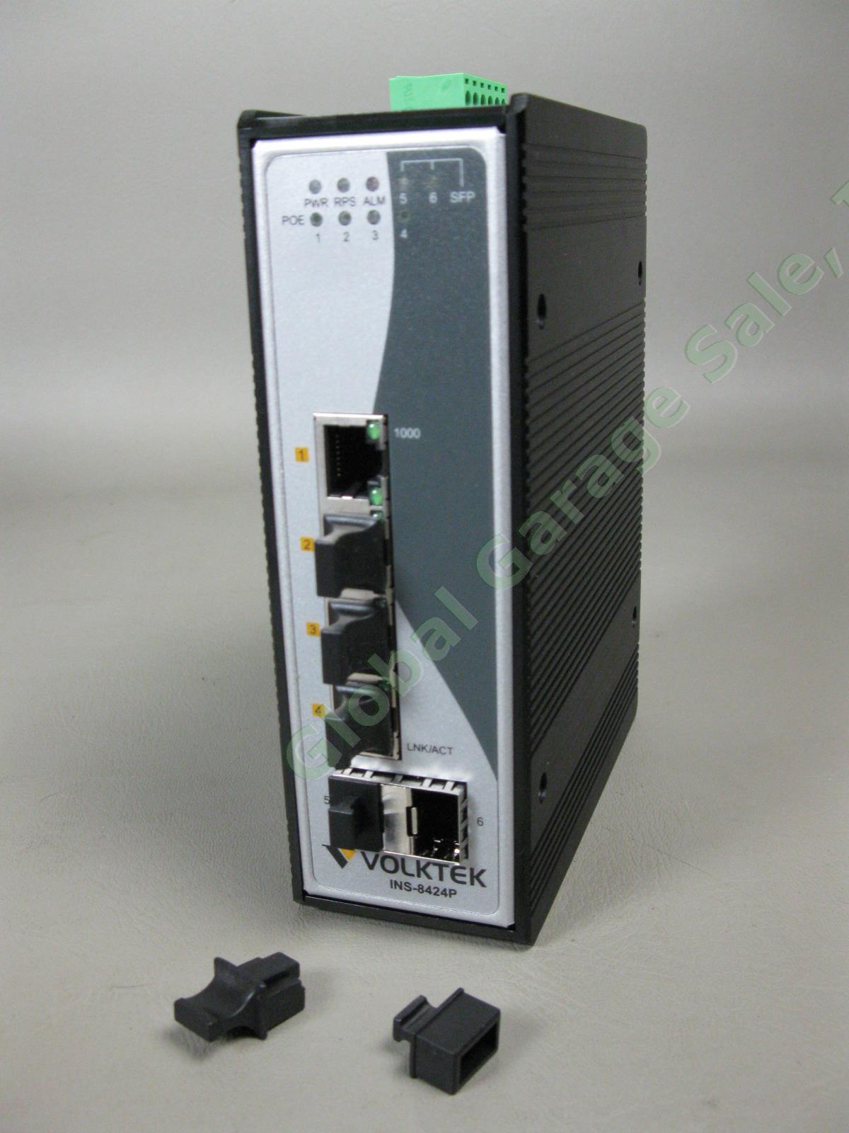 NEW INS-8424PW 4 Port Industrial PoE Managed Gigabit 10/100/1000 Din Rail Switch 2