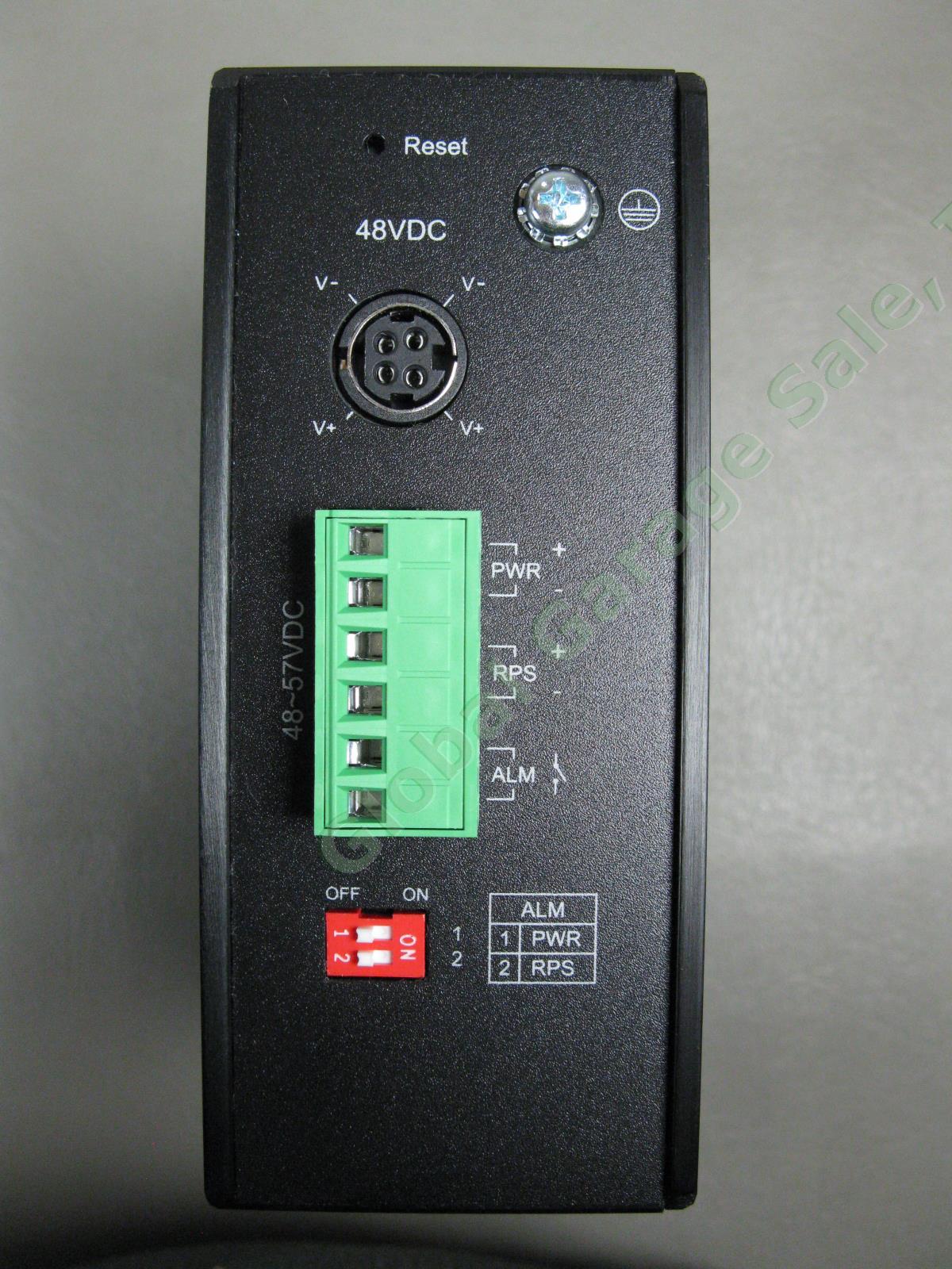 NEW INS-8424PW 4 Port Industrial PoE Managed Gigabit 10/100/1000 Din Rail Switch 3