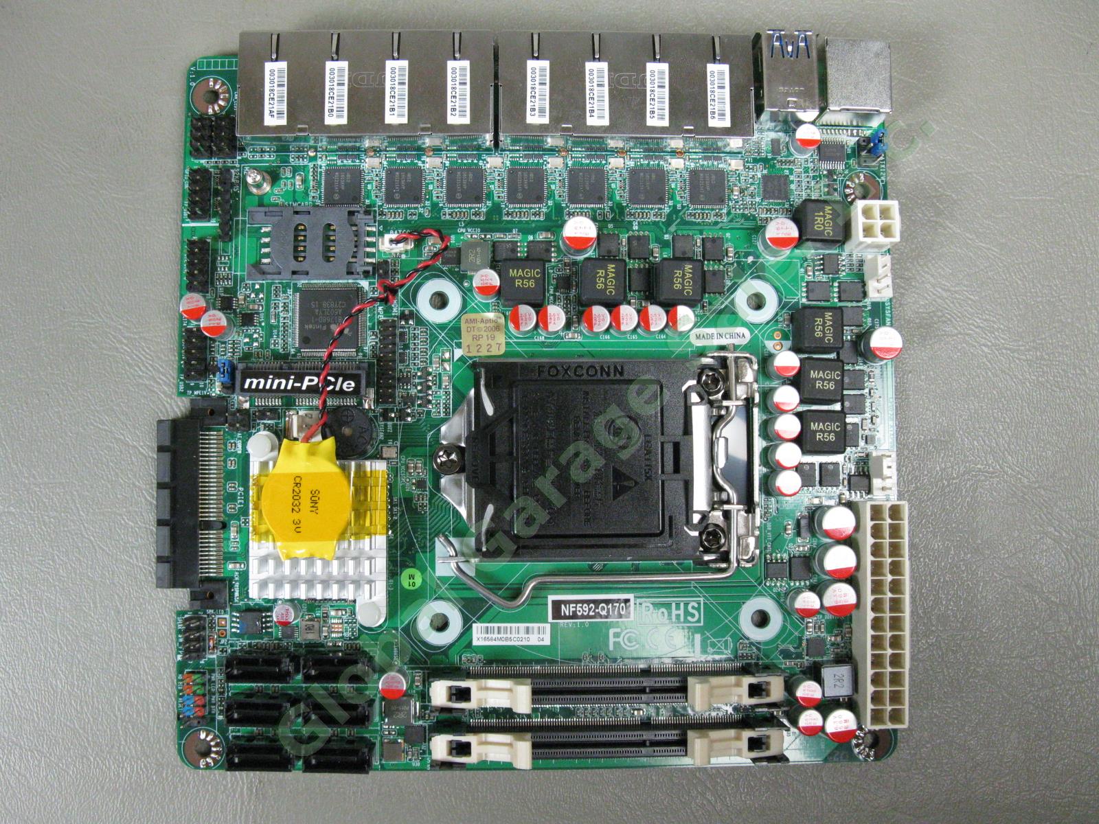 Jetway JNF592-Q170 Ultra Slim Networking Mini ITX Motherboard Intel LGA1151 8x 1