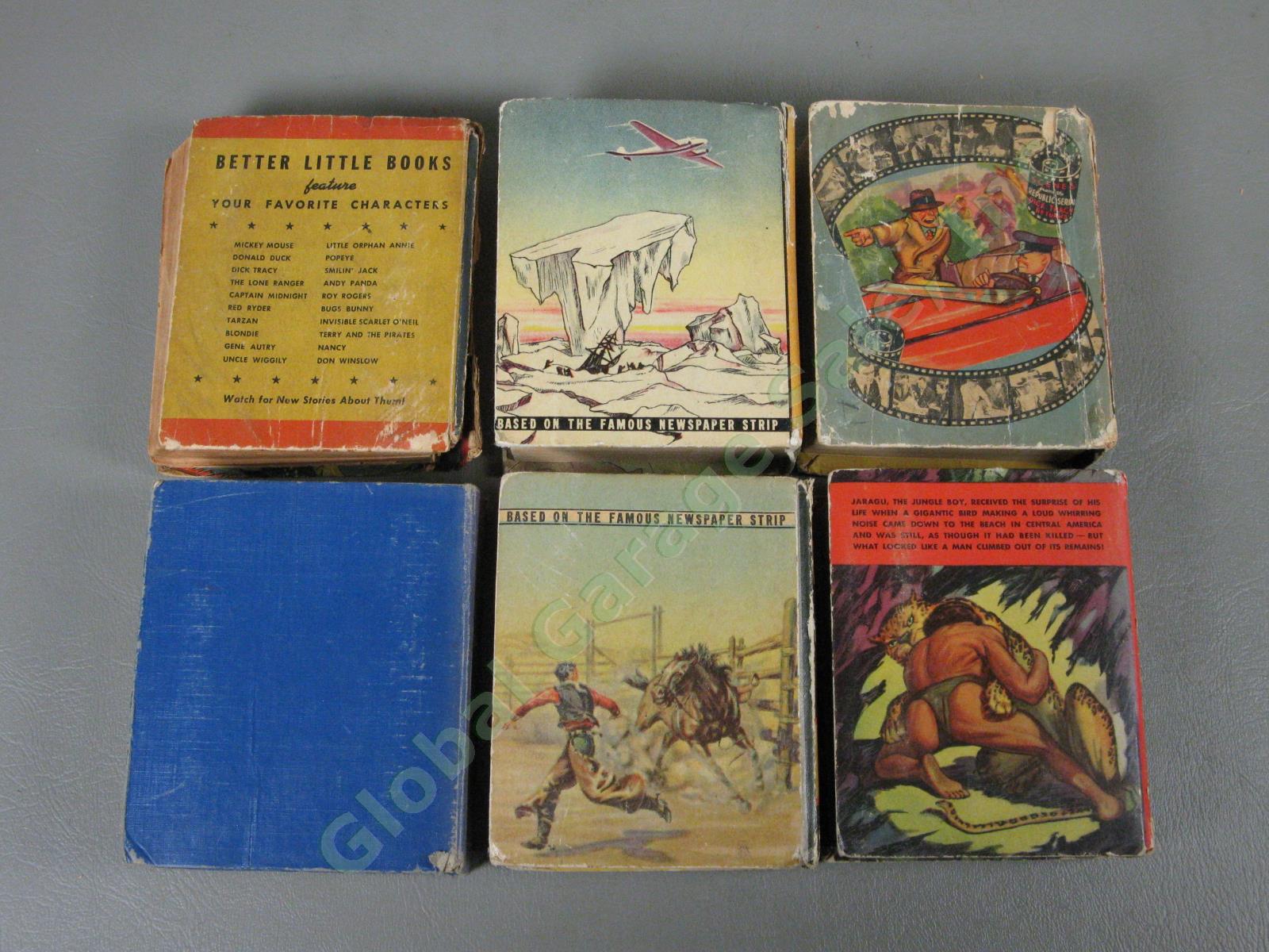 17 Big Better Little Books Lot Joe Louis Dick Tracy Buck Rogers G-Man Jaragu +NR 16