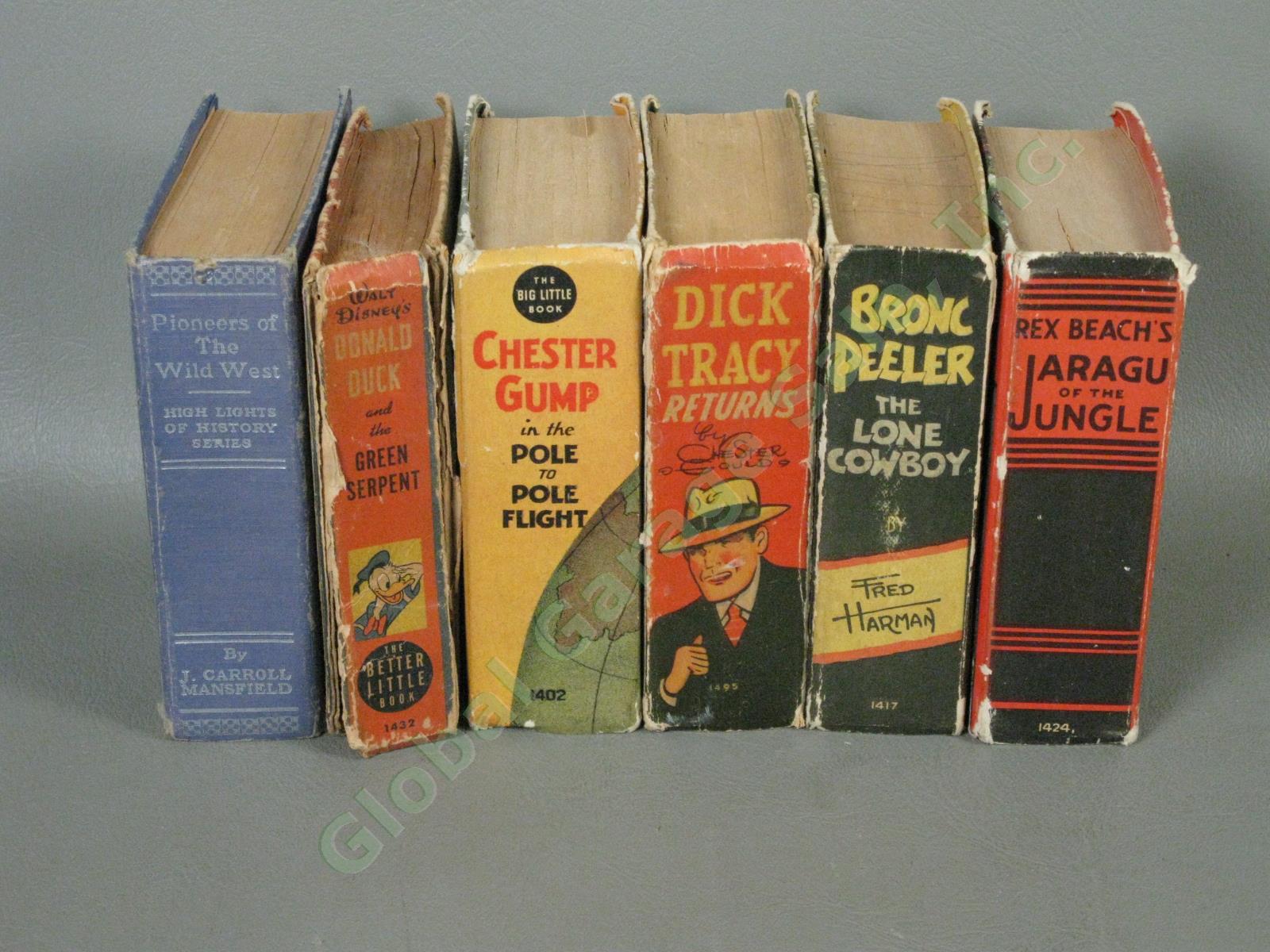 17 Big Better Little Books Lot Joe Louis Dick Tracy Buck Rogers G-Man Jaragu +NR 17