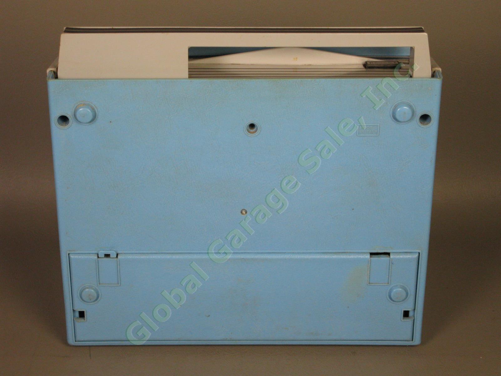 Rare Vtg 1960s Masterwork Rover Blue Portable 45 Record Player A-745 Italy WORKS 7