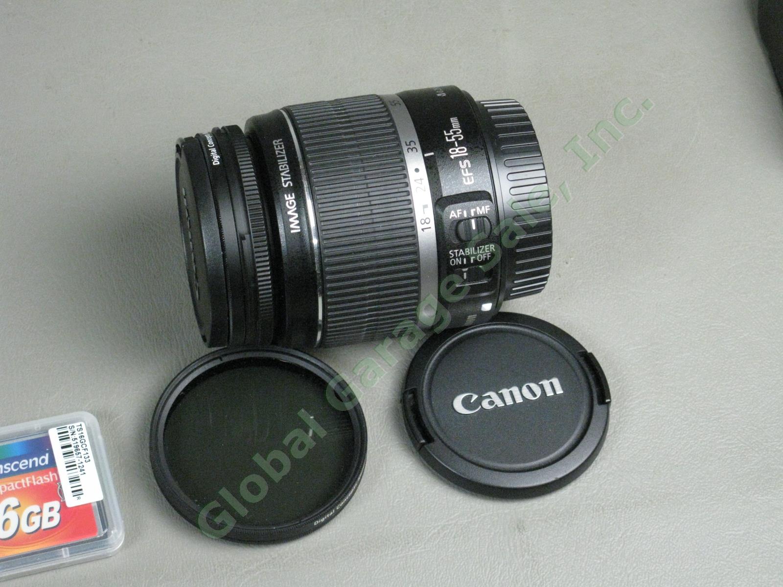 Canon EOS 50D Digital Camera Bundle EF-S 18-55mm Zoom Lens Wide Angle Macro Bag+ 4