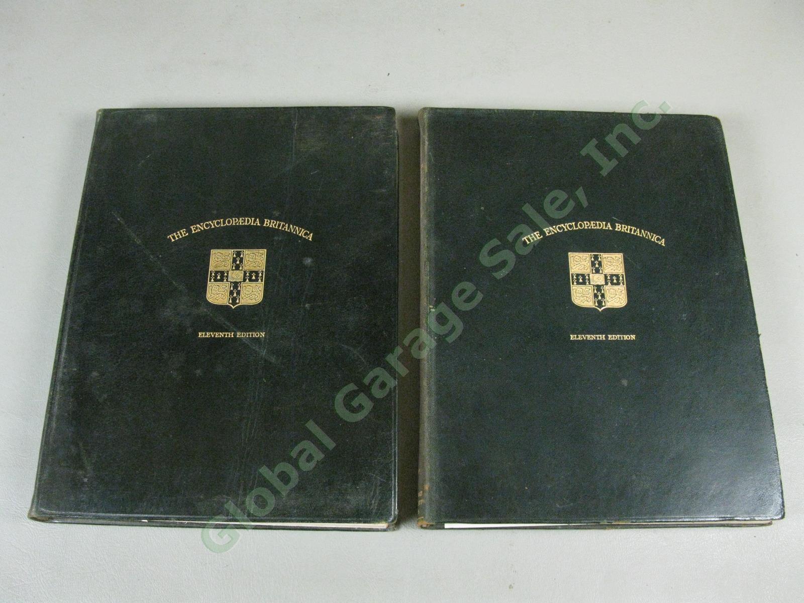 Antique Encyclopedia Britannica Leather 11th Edition 1910-11 Complete Set 29 Vol 12
