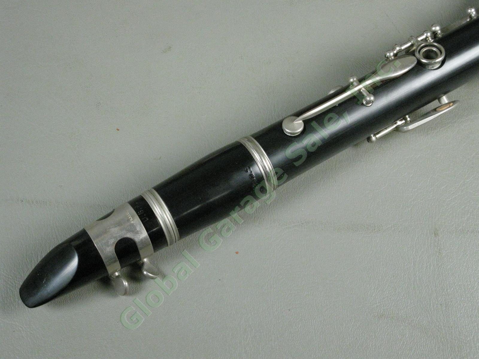 Vtg 1965 Selmer CL300 Clarinet Original Hard Case Mouthpiece Reeds Made In USA 4