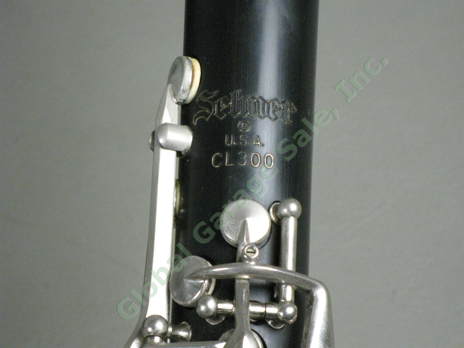 Vtg 1965 Selmer CL300 Clarinet Original Hard Case Mouthpiece Reeds Made In USA 7