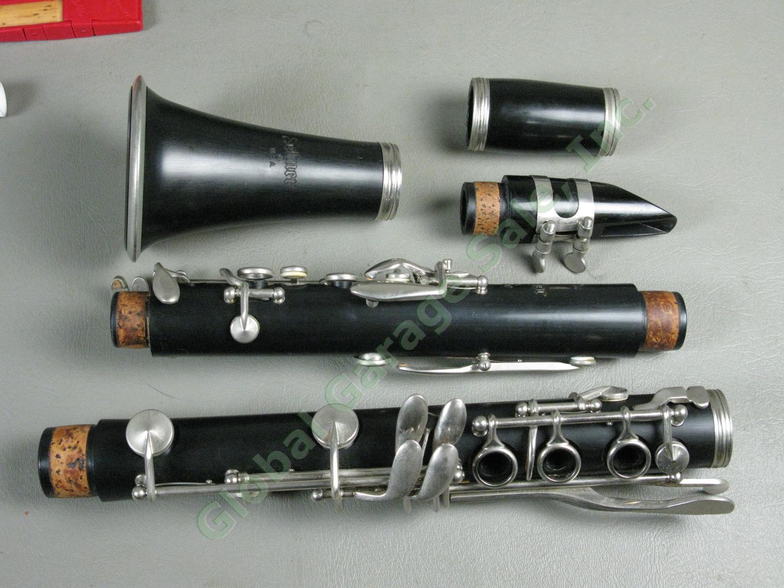 Vtg 1965 Selmer CL300 Clarinet Original Hard Case Mouthpiece Reeds Made In USA 10