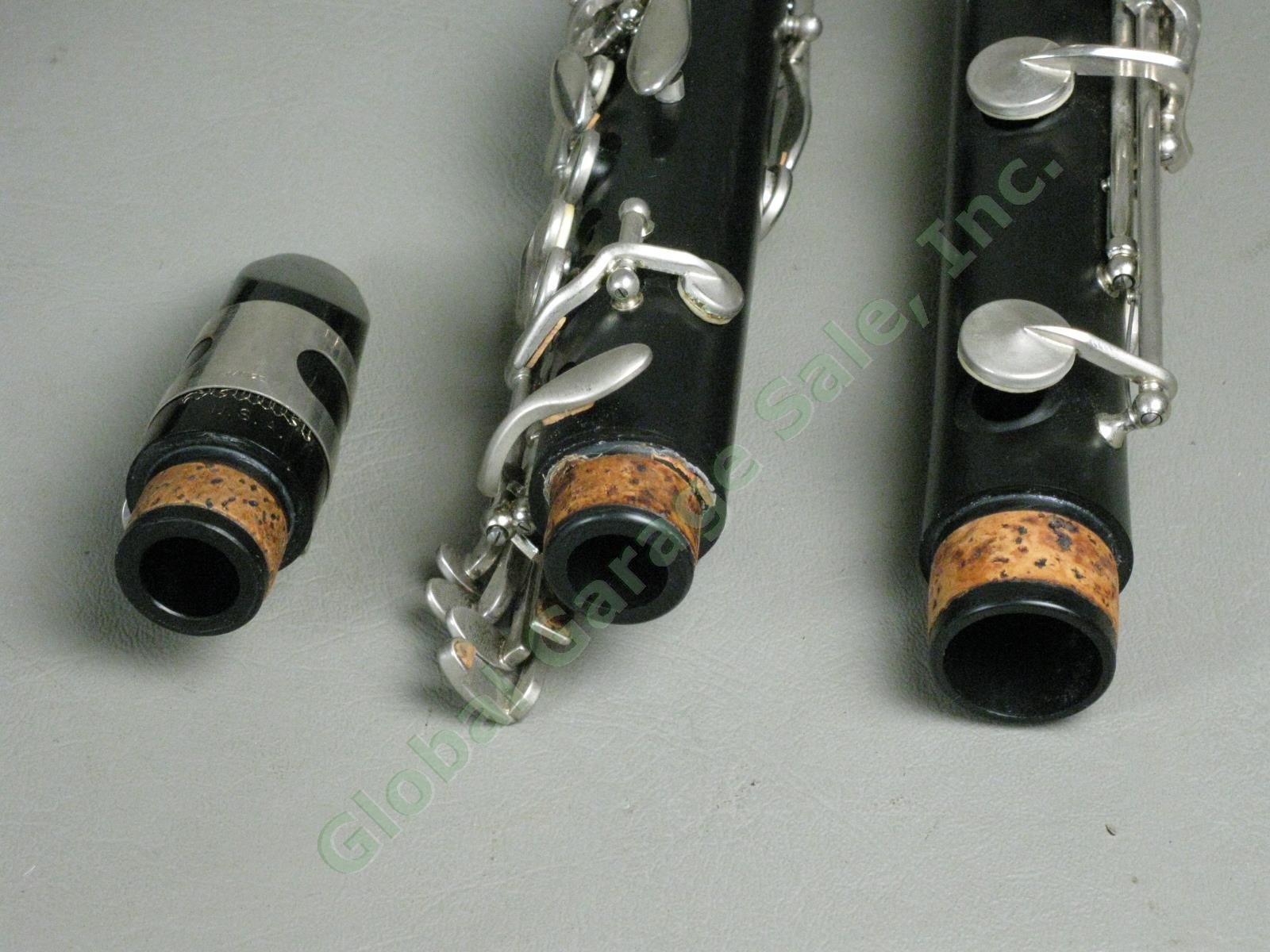 Vtg 1965 Selmer CL300 Clarinet Original Hard Case Mouthpiece Reeds Made In USA 12
