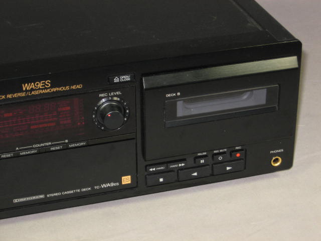 Sony TC-WA9ES Stereo Cassette Deck Tape Player Recorder 2