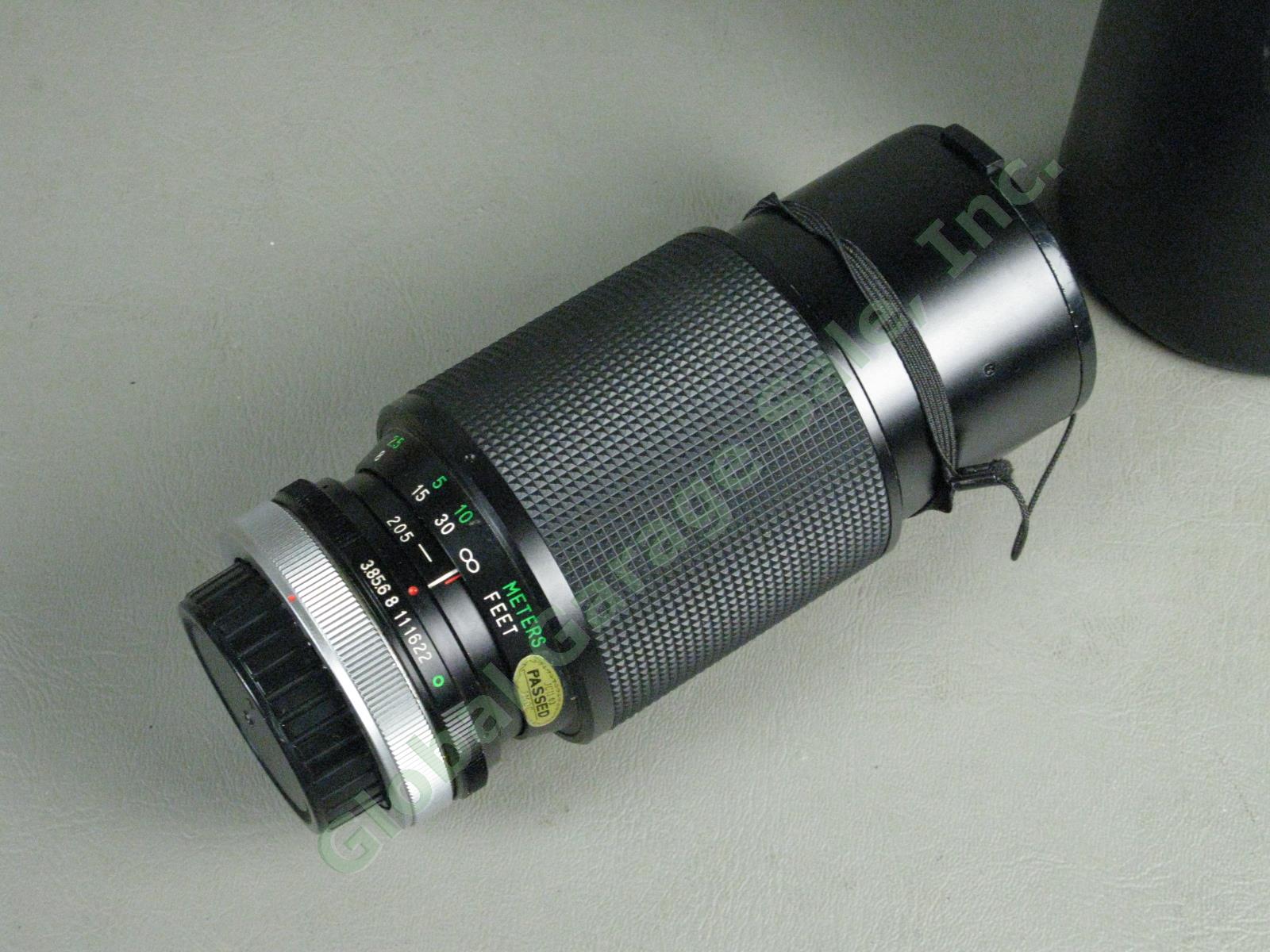 Canon A1 35mm Camera Bundle FD 50mm 1:1.8 FD 28mm 1:2.8 Vivitar 75-205mm Zoom ++ 15