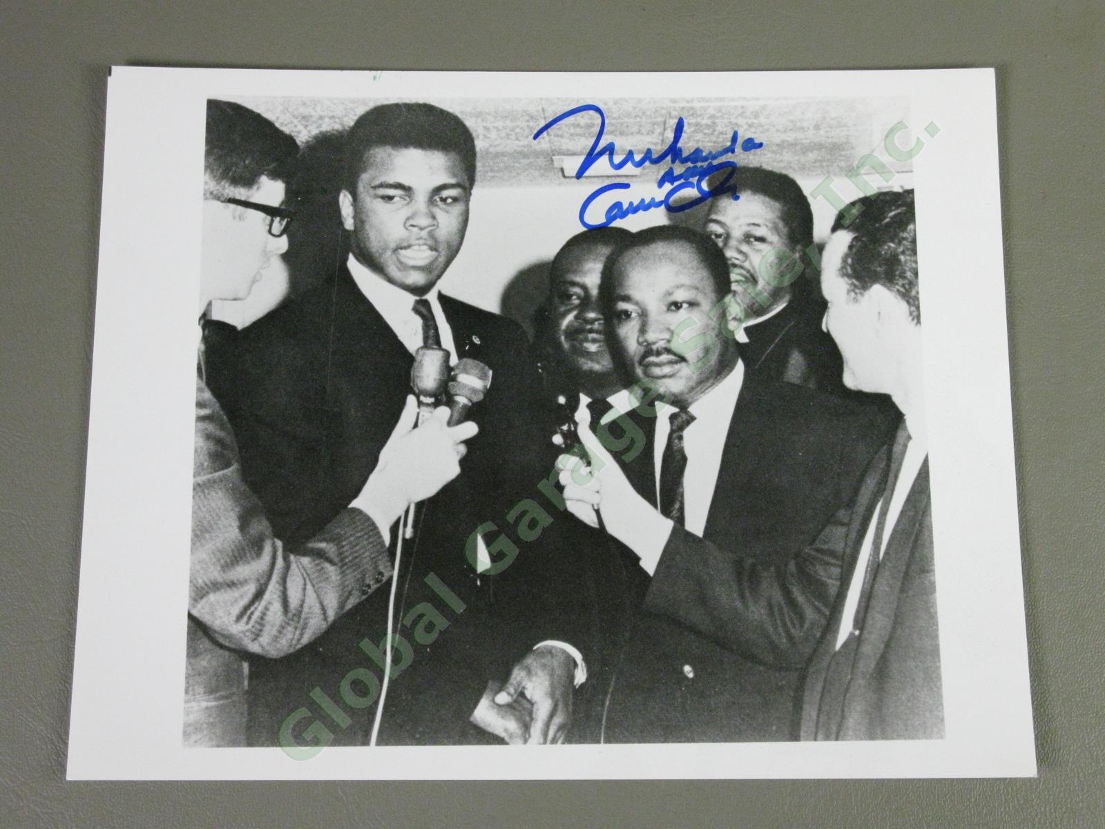 Muhammad Ali AKA Cassius Clay Signed 8"x10" Photo With Martin Luther King Jr MLK