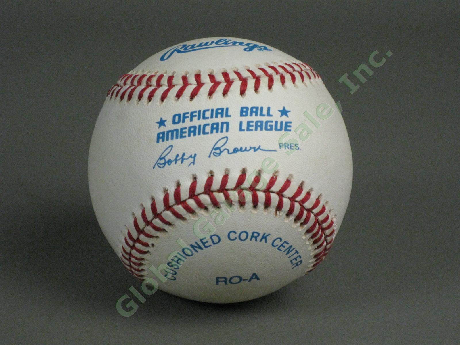 Ted Williams Boston Red Sox Hand Signed American League Bobby Brown Baseball NR! 4