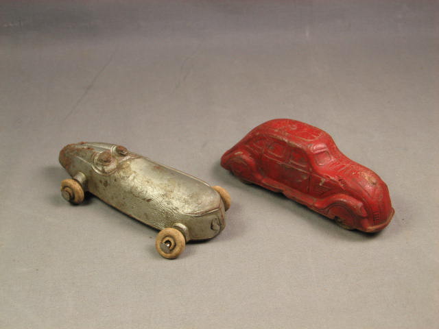 19 Vintage Tootsietoy Metal Wood Toy Car Truck Army Lot 6