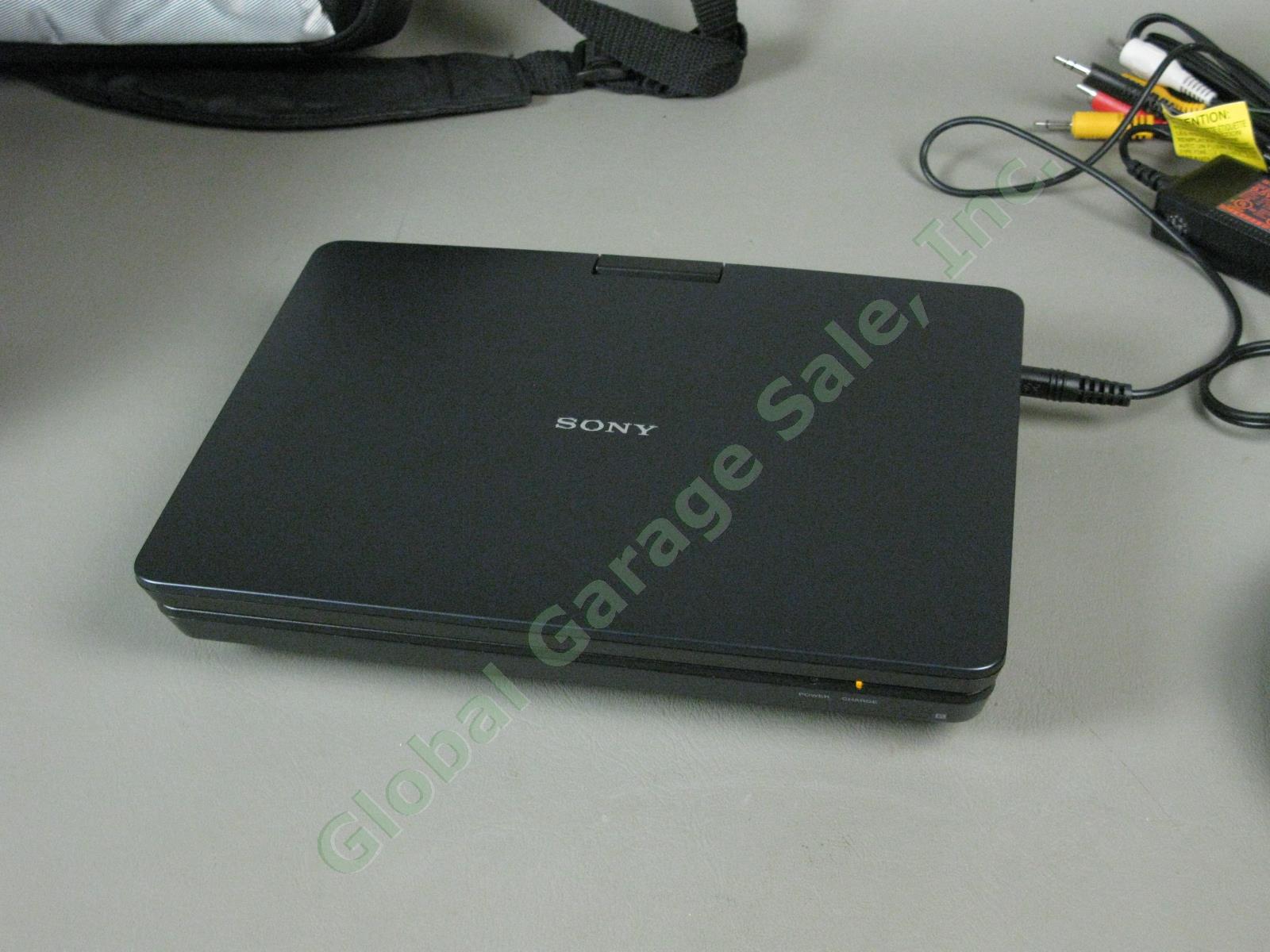 Sony DVP-FX930 Portable 9" DVD Player Remote MDR-V150 Headphones Case + Movies! 2