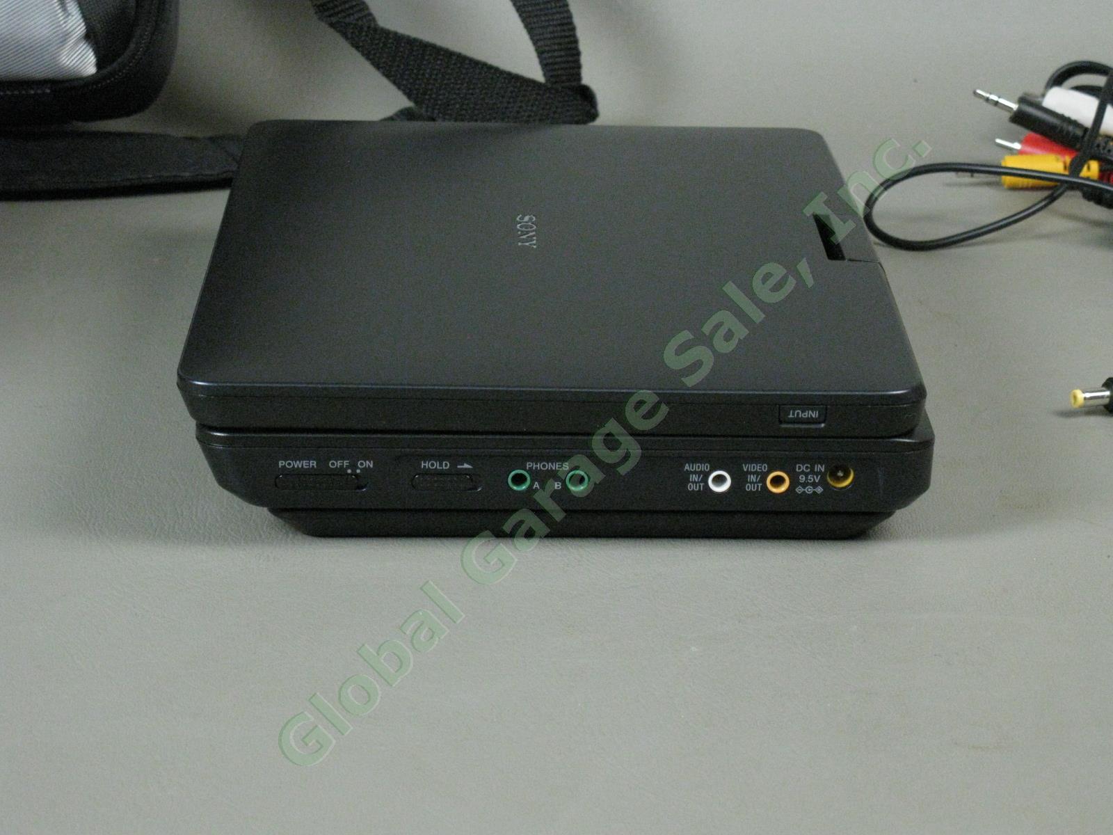 Sony DVP-FX930 Portable 9" DVD Player Remote MDR-V150 Headphones Case + Movies! 3