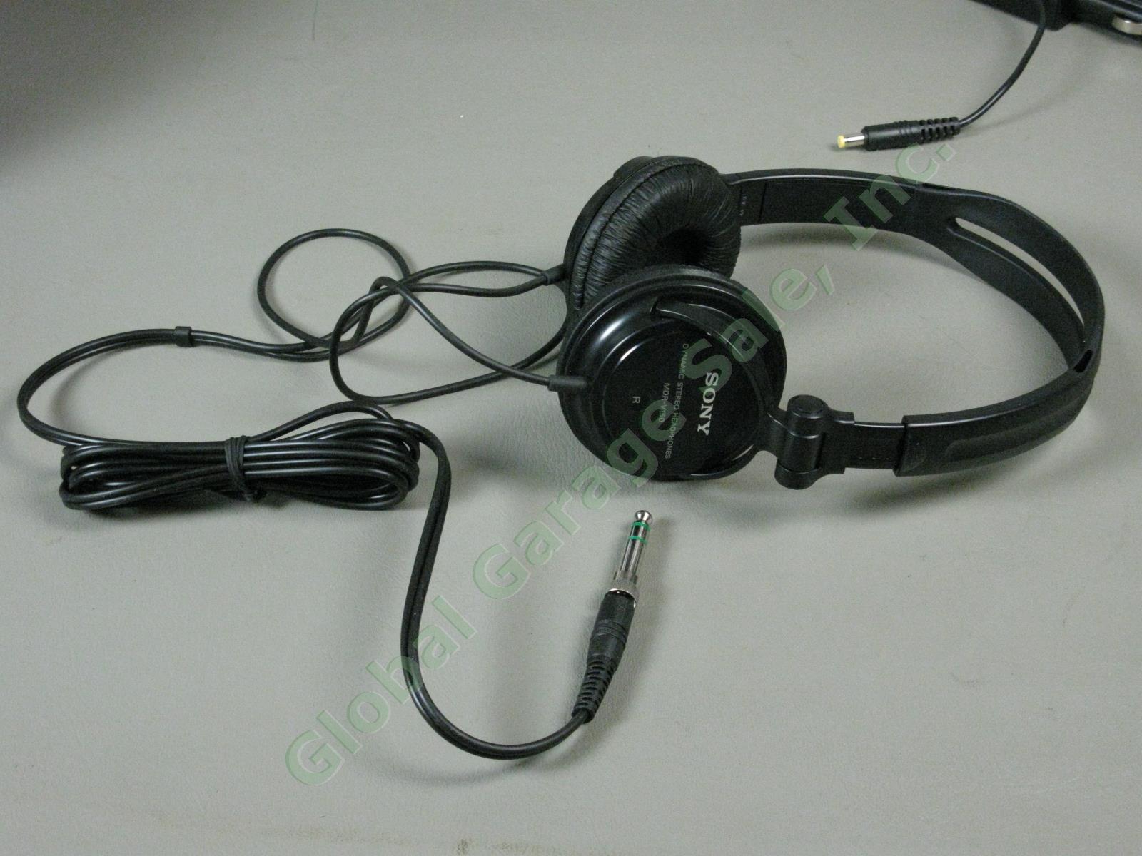Sony DVP-FX930 Portable 9" DVD Player Remote MDR-V150 Headphones Case + Movies! 6