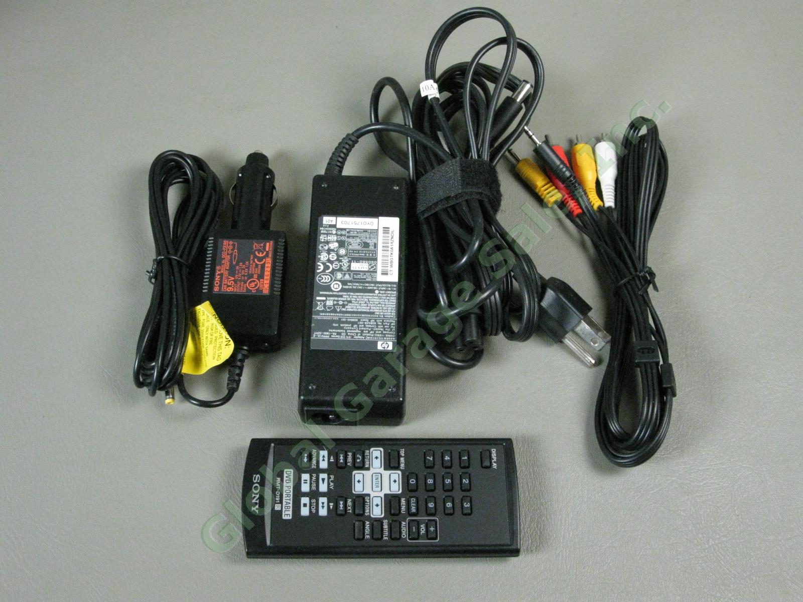 Sony DVP-FX930 Portable 9" DVD Player Remote MDR-V150 Headphones Case + Movies! 7