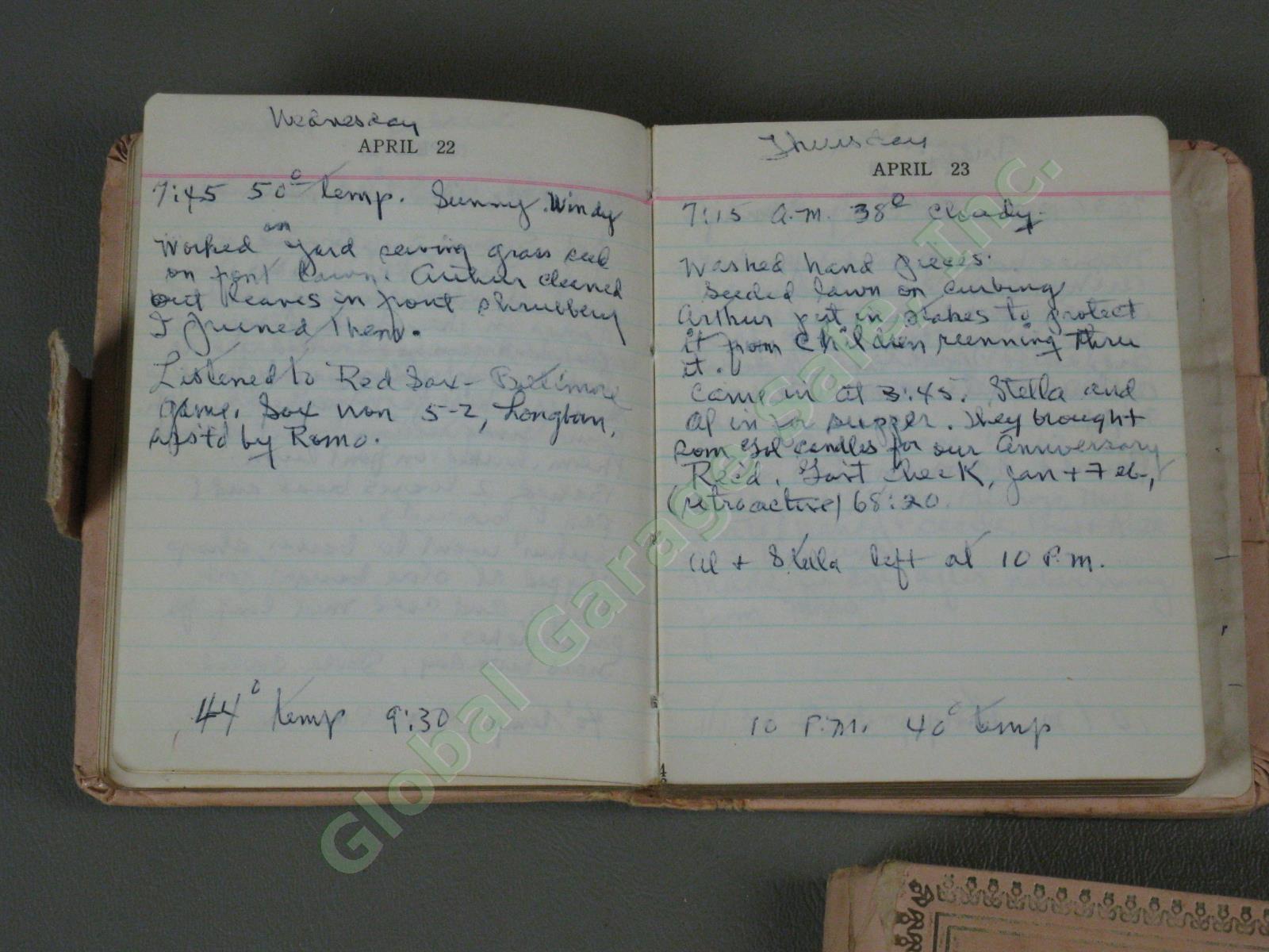 14 Vtg 1969-1985 Handwritten Diary Lot Esmond Rhode Island Burlington Vermont 6