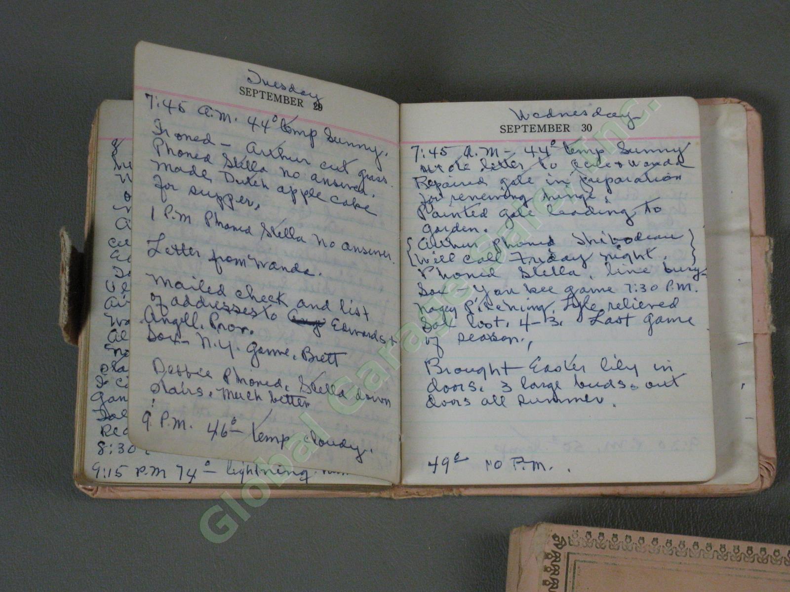 14 Vtg 1969-1985 Handwritten Diary Lot Esmond Rhode Island Burlington Vermont 7
