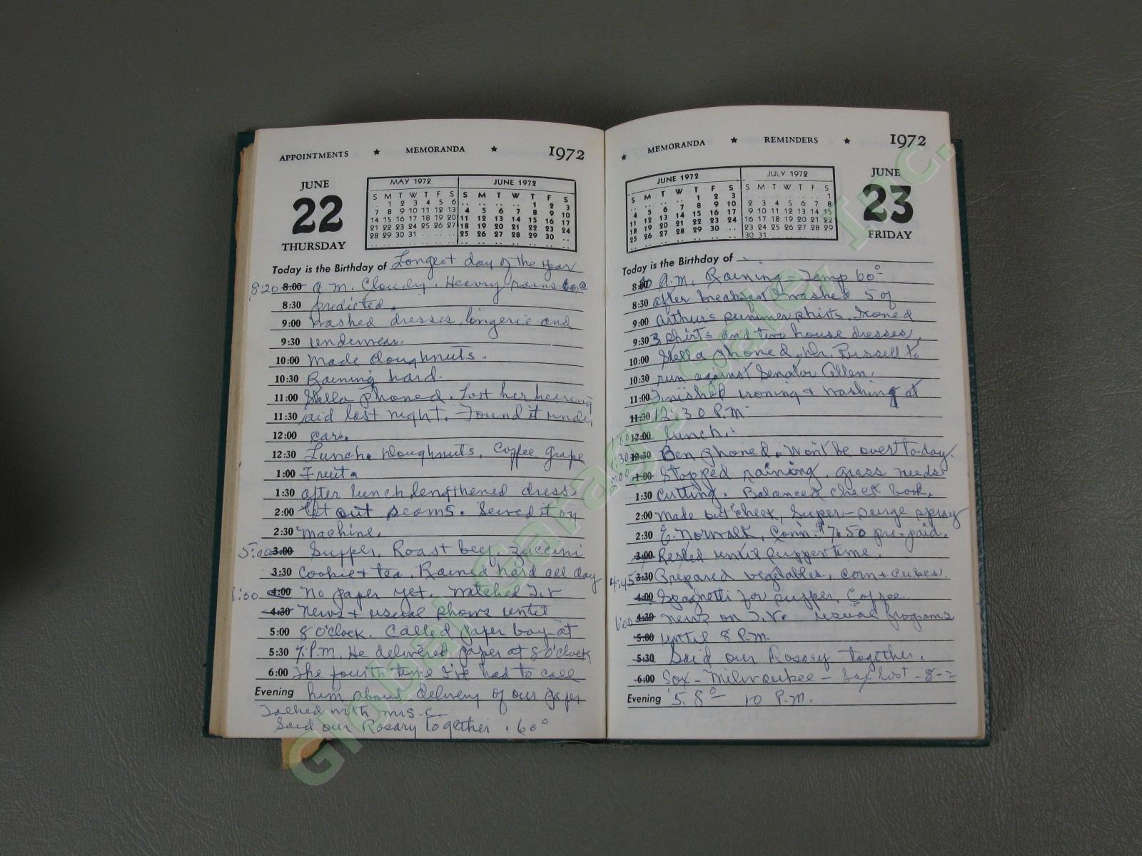 14 Vtg 1969-1985 Handwritten Diary Lot Esmond Rhode Island Burlington Vermont 8