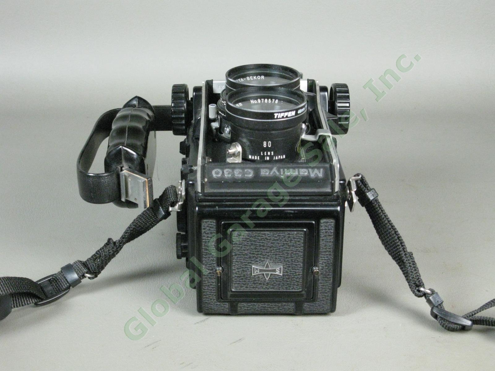 Mamiya C330 Professional S TLR Camera Sekor 80mm f/2.8 Blue Dot Lens + Grip NR!! 4