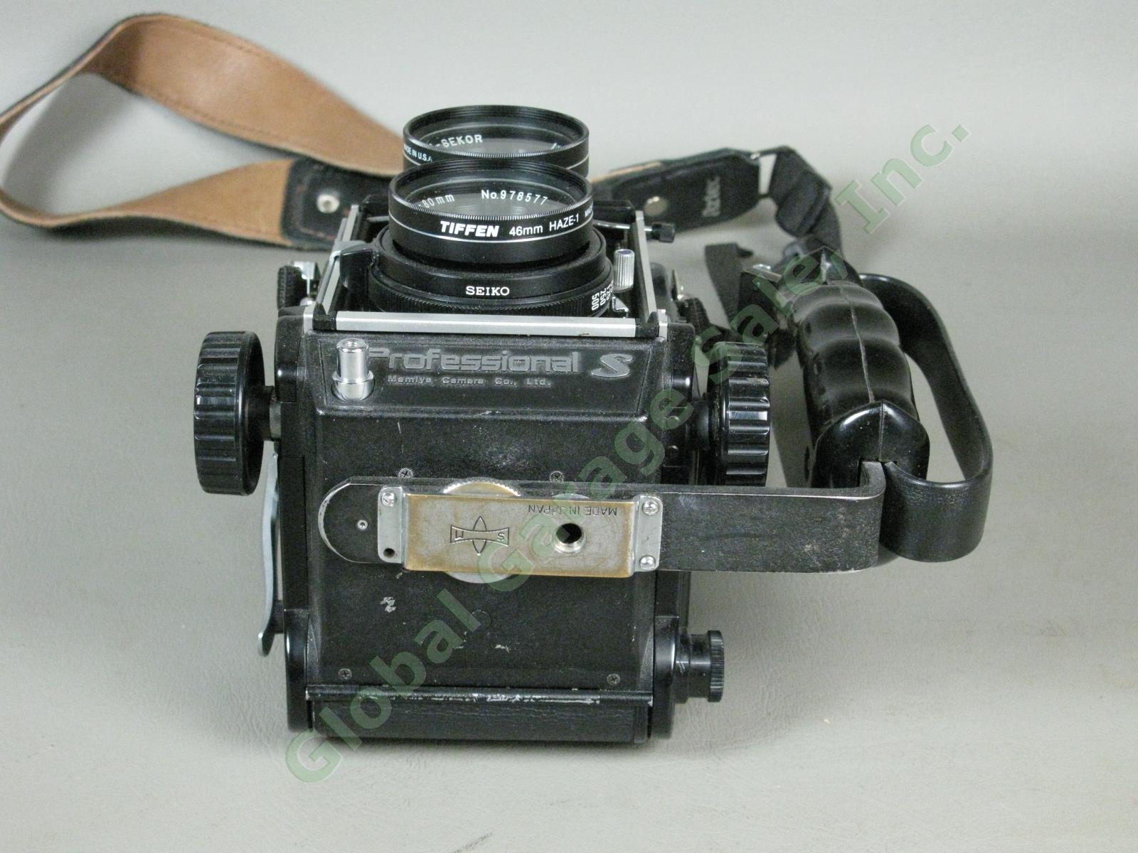 Mamiya C330 Professional S TLR Camera Sekor 80mm f/2.8 Blue Dot Lens + Grip NR!! 5