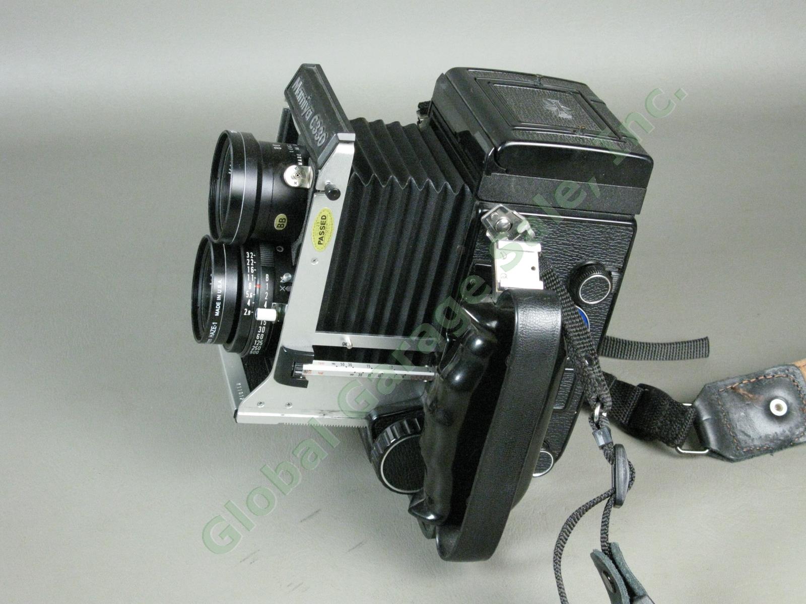 Mamiya C330 Professional S TLR Camera Sekor 80mm f/2.8 Blue Dot Lens + Grip NR!! 7