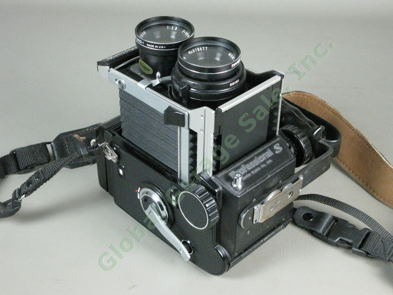 Mamiya C330 Professional S TLR Camera Sekor 80mm f/2.8 Blue Dot Lens + Grip NR!! 8