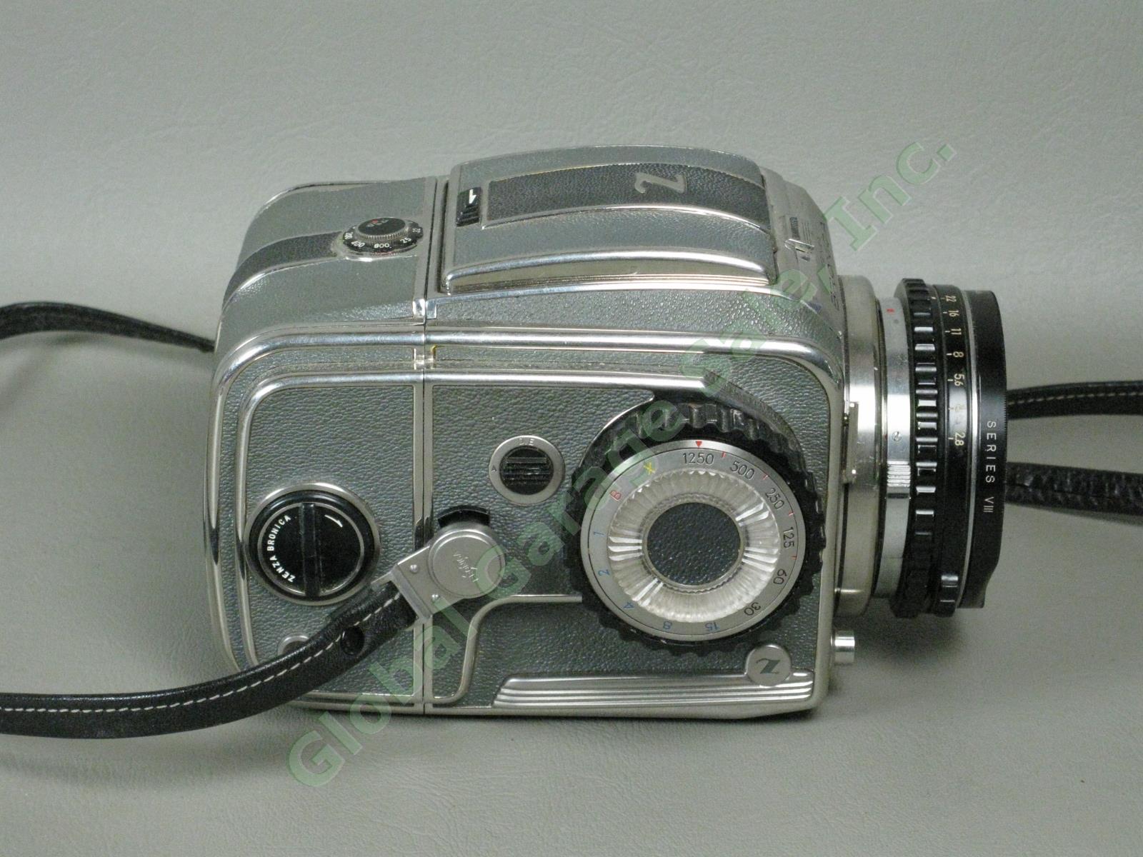 Vtg Zenza Bronica D Deluxe 6x6 Camera Nikkor-P 75mm f/2.8 Lens + Extra Film Back 2