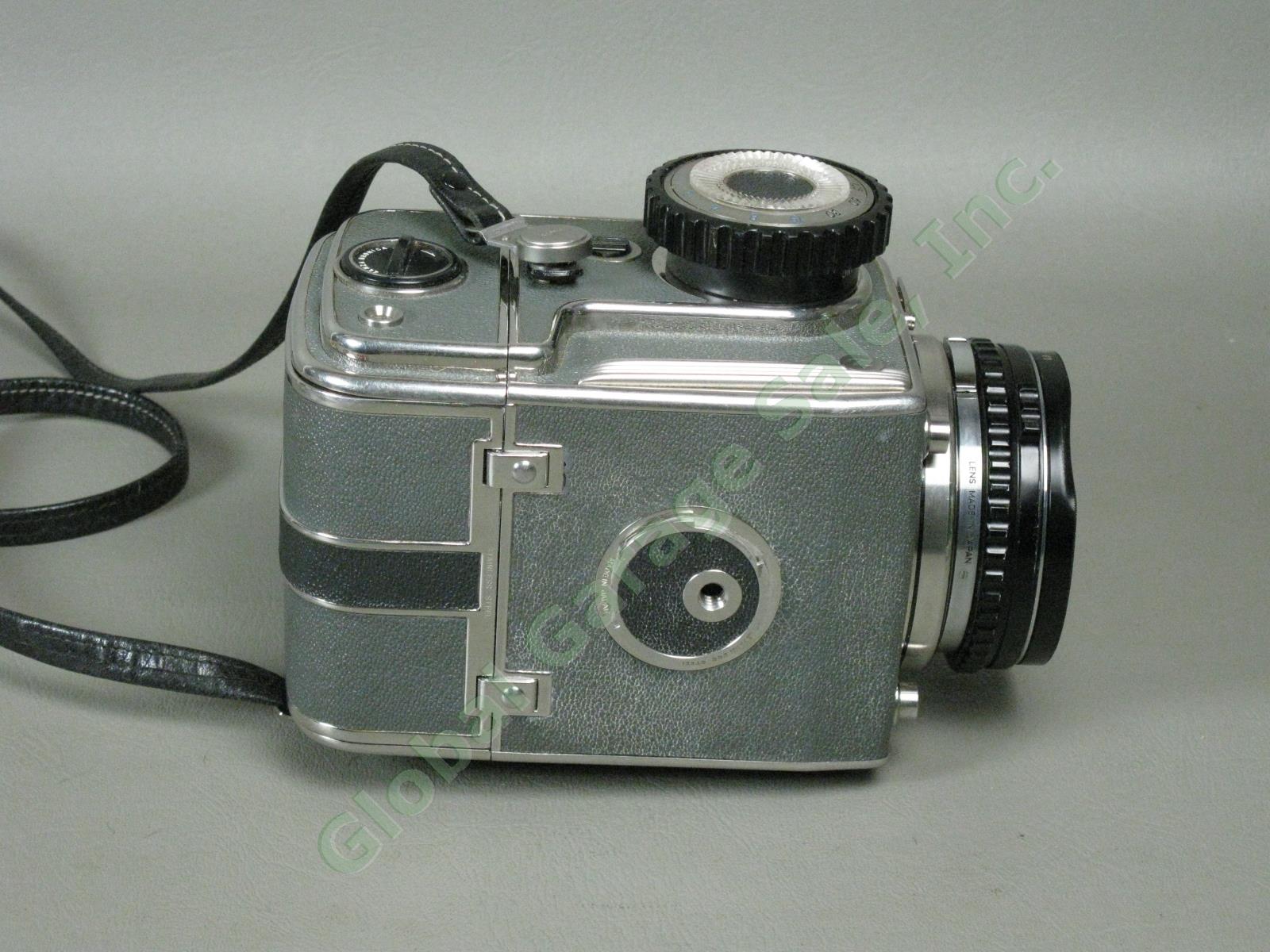 Vtg Zenza Bronica D Deluxe 6x6 Camera Nikkor-P 75mm f/2.8 Lens + Extra Film Back 6