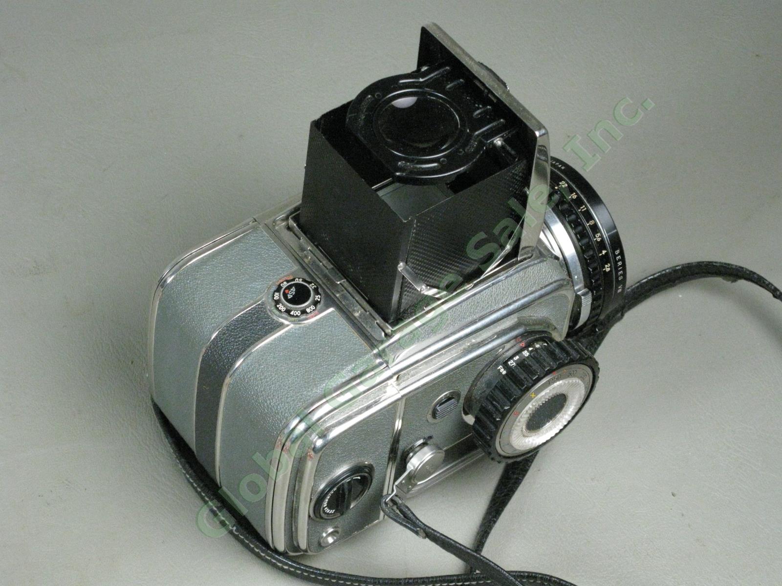 Vtg Zenza Bronica D Deluxe 6x6 Camera Nikkor-P 75mm f/2.8 Lens + Extra Film Back 9