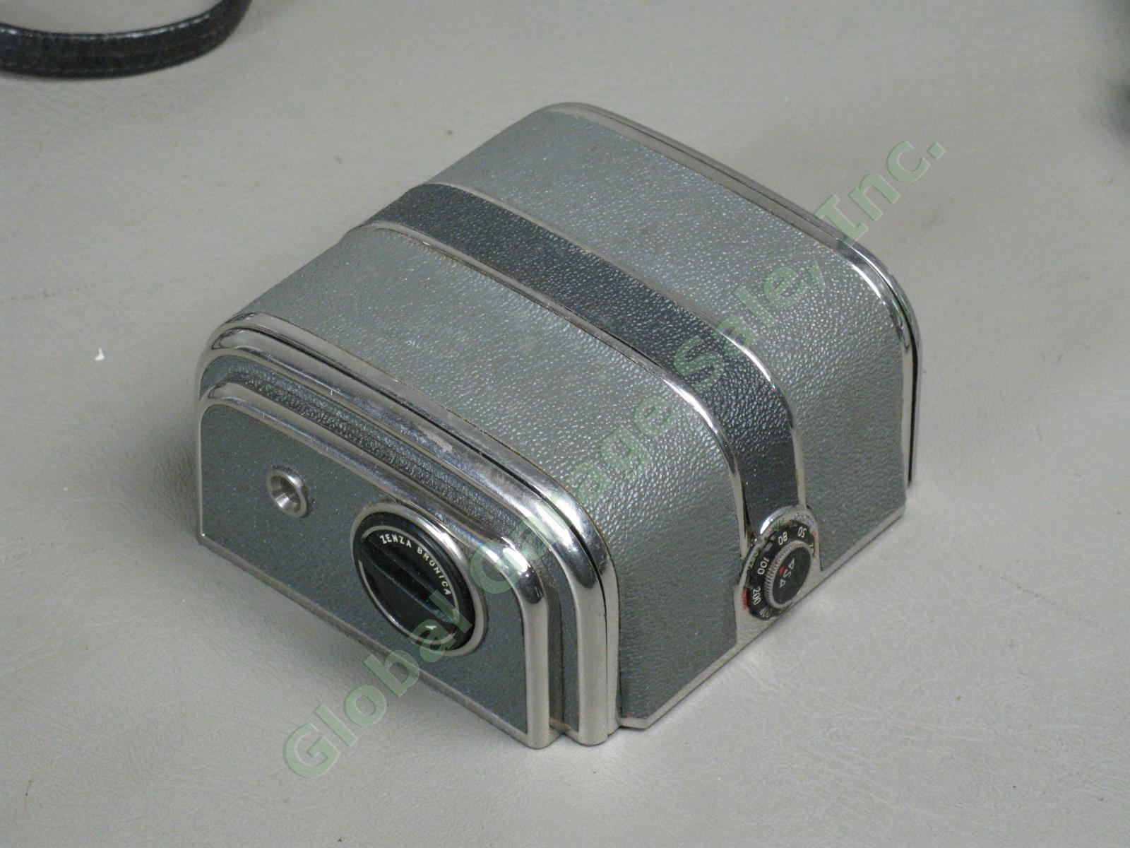 Vtg Zenza Bronica D Deluxe 6x6 Camera Nikkor-P 75mm f/2.8 Lens + Extra Film Back 12