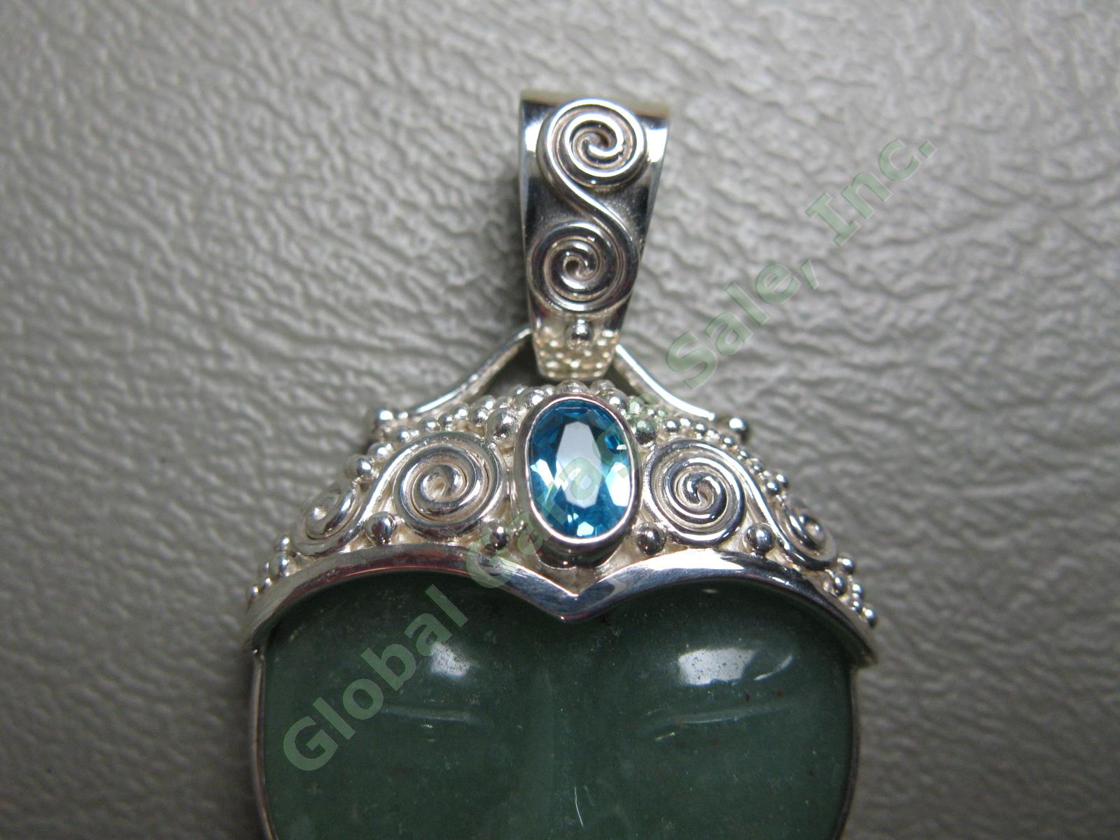 NEW Sajen Goddess Pendant Necklace Small Multi Gemstone Sterling Silver NO RES! 2