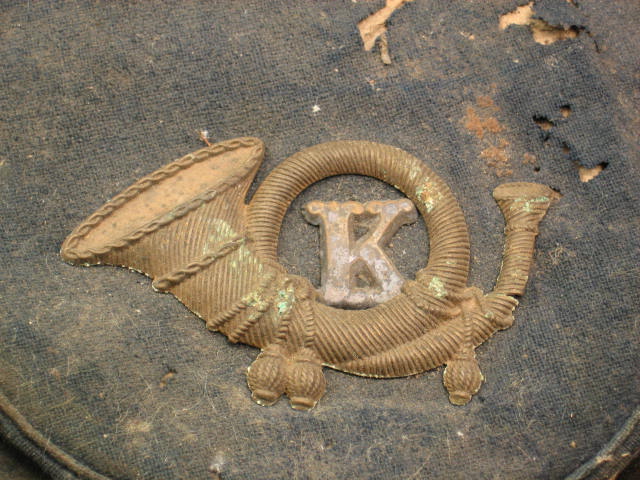 Antique Original VTG United States US Civil War Union Military Kepi Hat Cap Pin 1