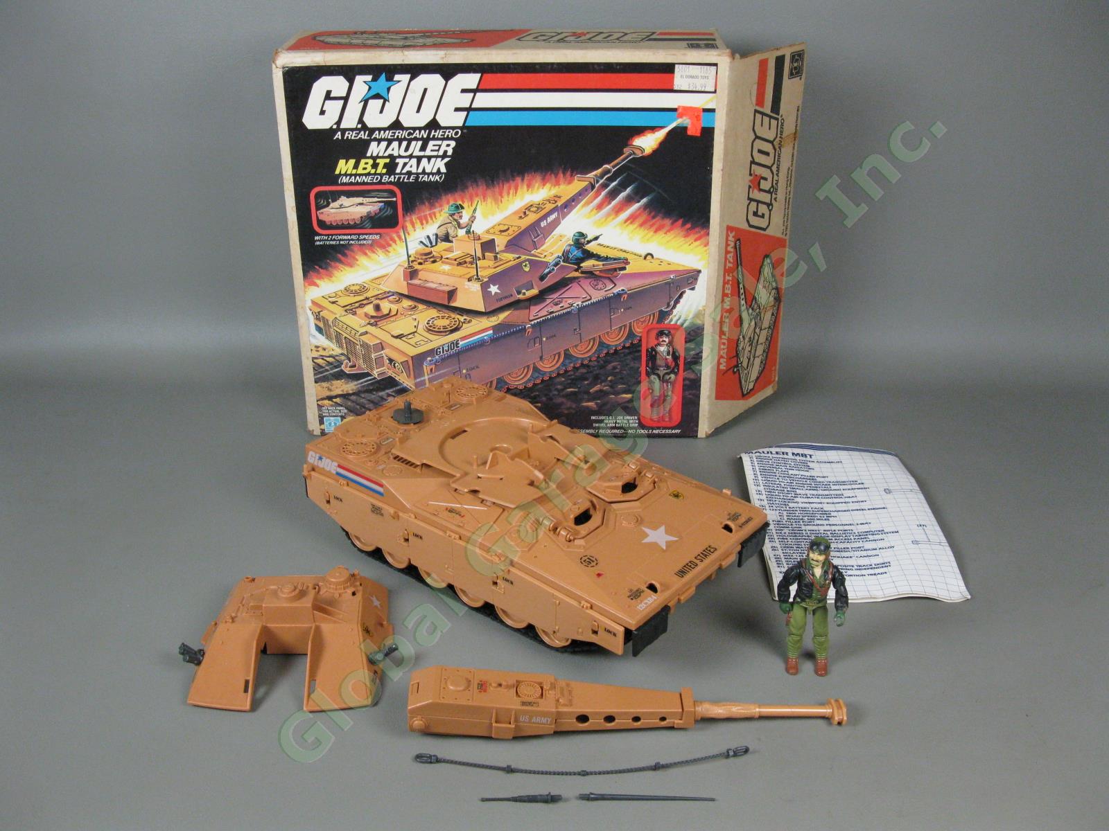 100% COMPLETE Vintage 1985 GI Joe Mauler MBT Manned Battle Tank Heavy Metal NR