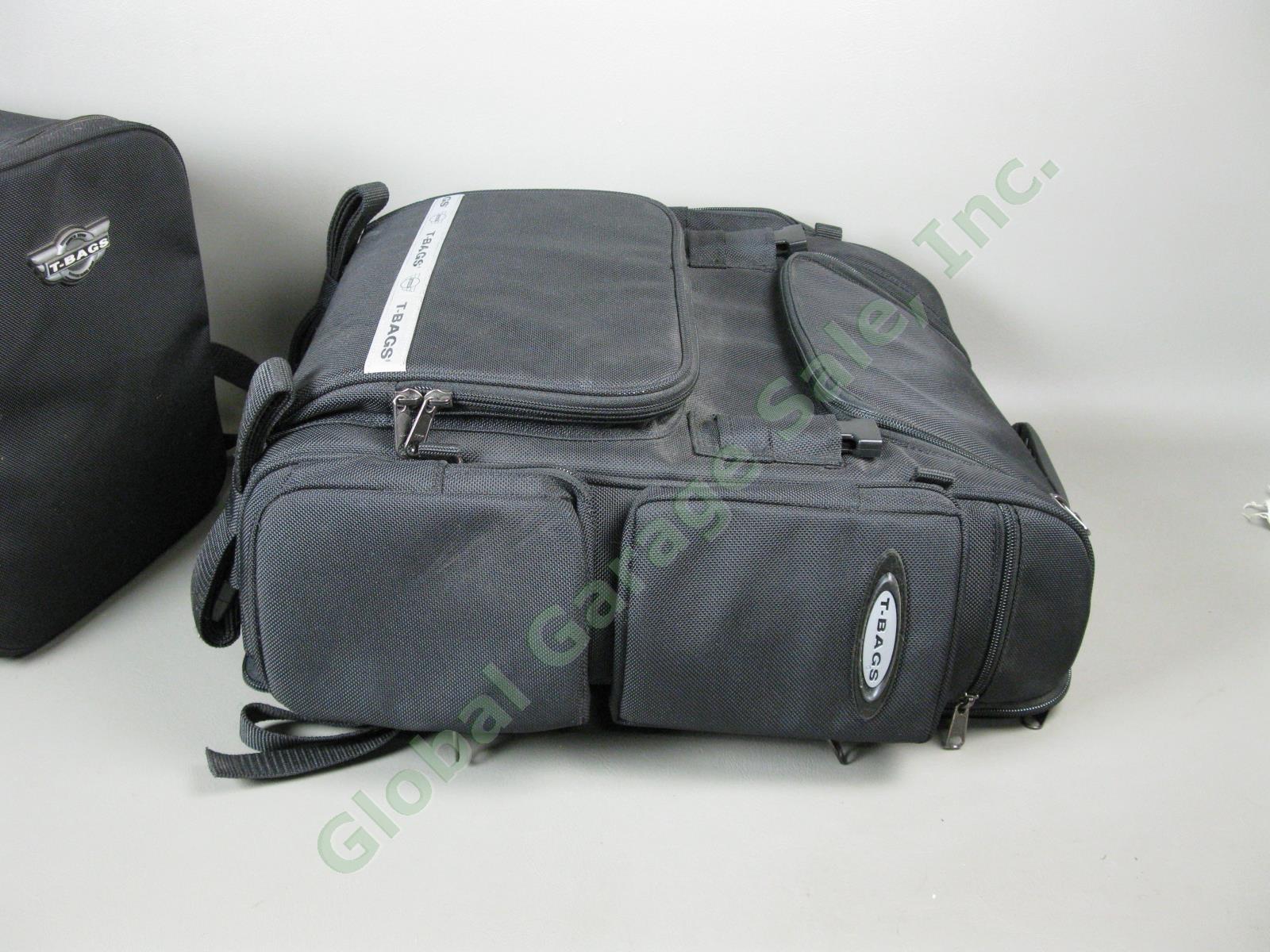 T-Bag Motorcycle Backrest Sissy Bar Mount Luggage Pack Bag Set Super-T Top Roll 6