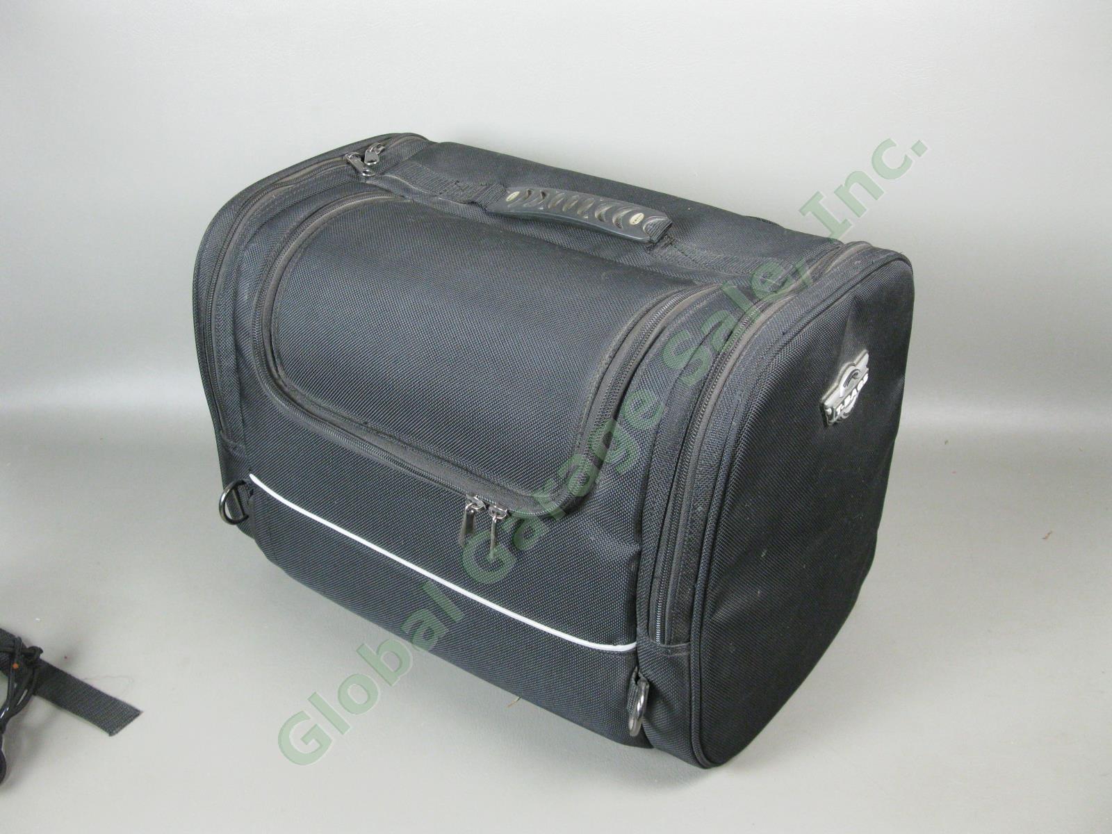 T-Bag Motorcycle Backrest Sissy Bar Mount Luggage Pack Bag Set Super-T Top Roll 7
