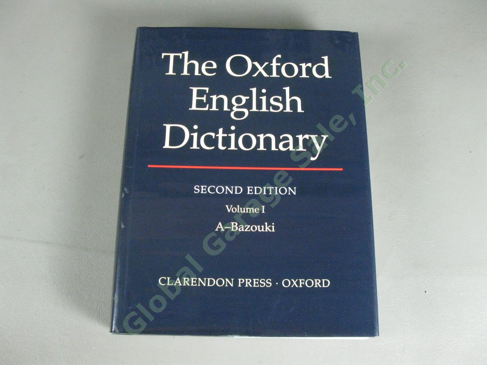 Oxford English Dictionary Complete Set Volumes 1-20 2nd Edition Clarendon Press 1