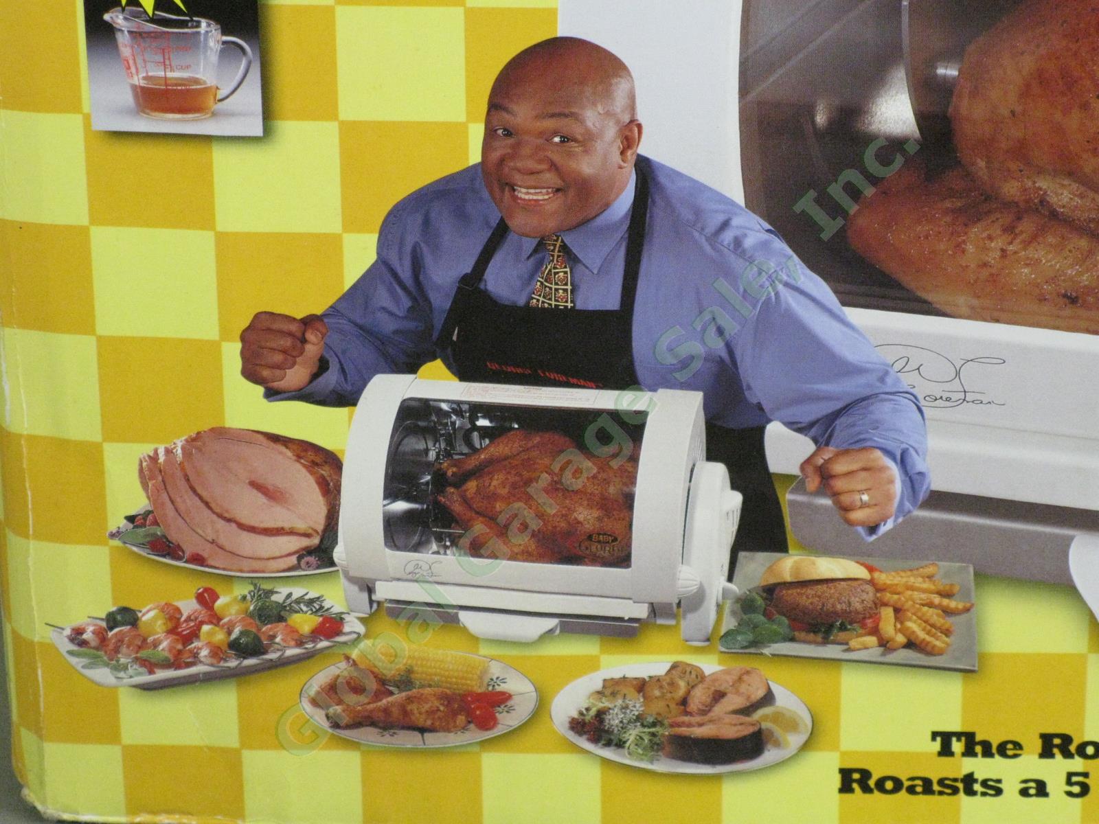 New In Box! George Foreman Baby George Rotisserie Roasting Machine Model GR59A 1