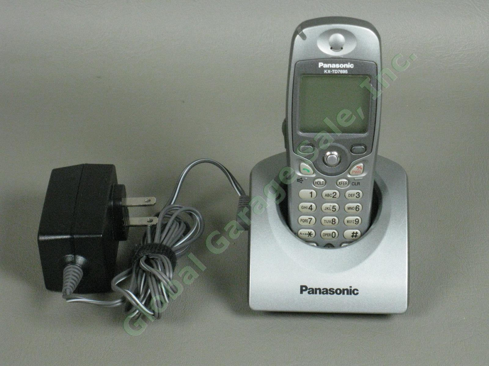 WORKING Panasonic KX-TD7695 DECT 6.0 Cordless Portable Phone Handset Charger NR