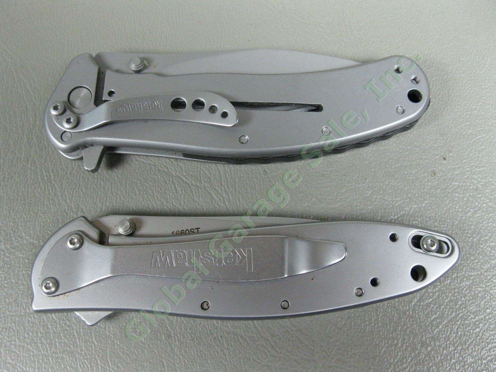 4 Kershaw Folding Pocket Knife Lot 2 LEEK Spring Assisted Serrated Ken Onion NR 2