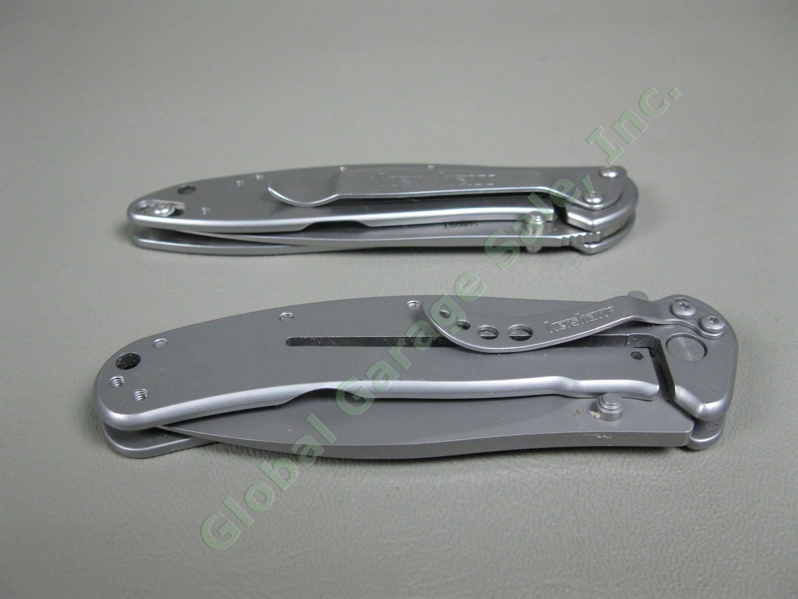 4 Kershaw Folding Pocket Knife Lot 2 LEEK Spring Assisted Serrated Ken Onion NR 6