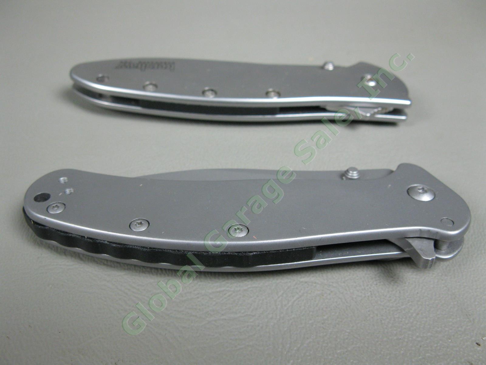 4 Kershaw Folding Pocket Knife Lot 2 LEEK Spring Assisted Serrated Ken Onion NR 7