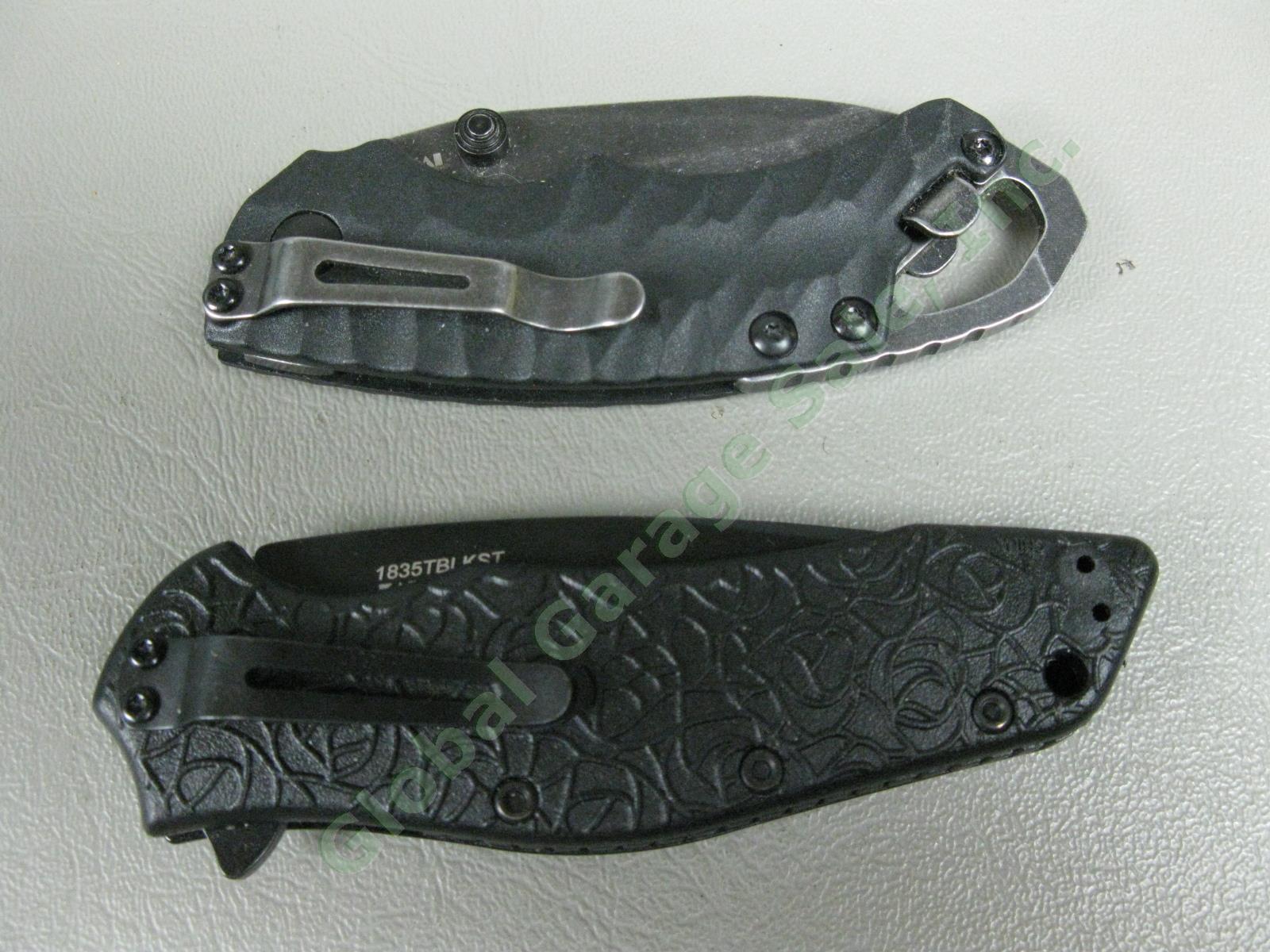 4 Kershaw Folding Pocket Knife Lot 2 LEEK Spring Assisted Serrated Ken Onion NR 9