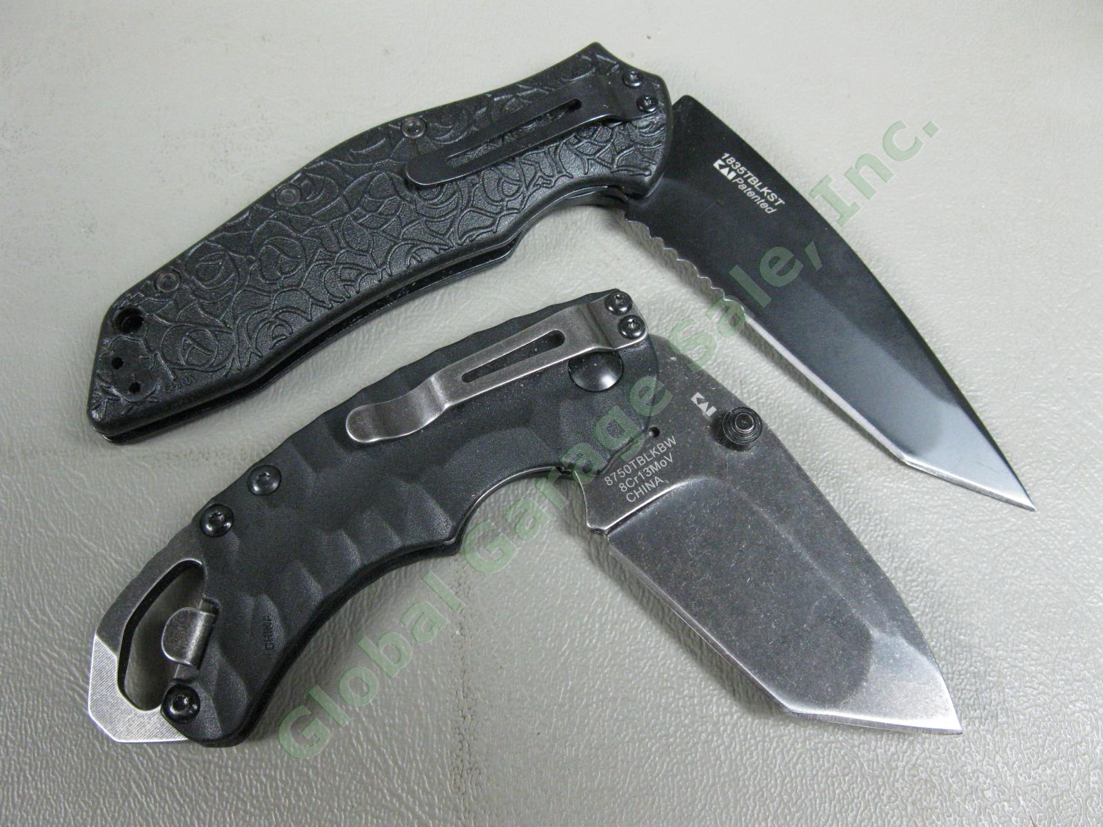 4 Kershaw Folding Pocket Knife Lot 2 LEEK Spring Assisted Serrated Ken Onion NR 10