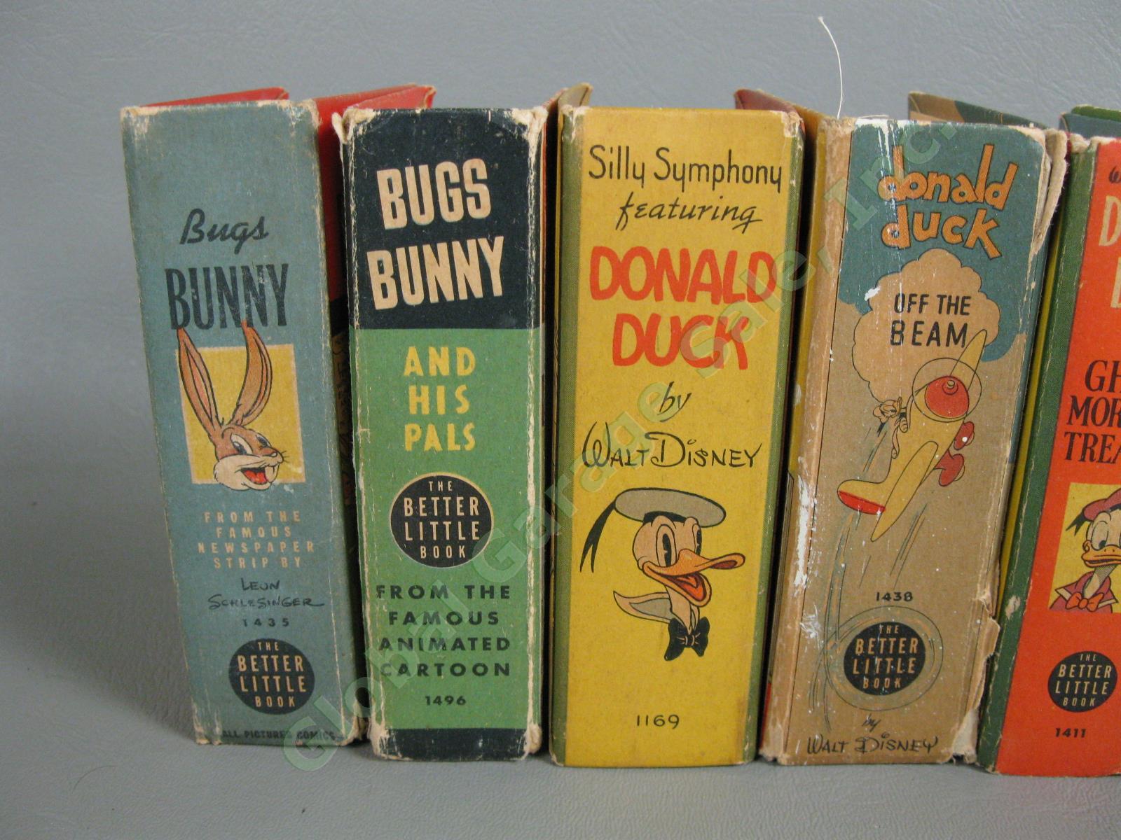 7 Vtg Bugs Bunny Donald Duck Big/Better Little Books Lot Ghost Morgans Treasure 9