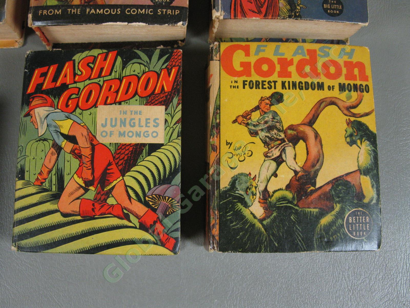 12 Vtg Flash Gordon Big/Better Little Books Lot 1110 Planet Mongo Jungles Forest 3